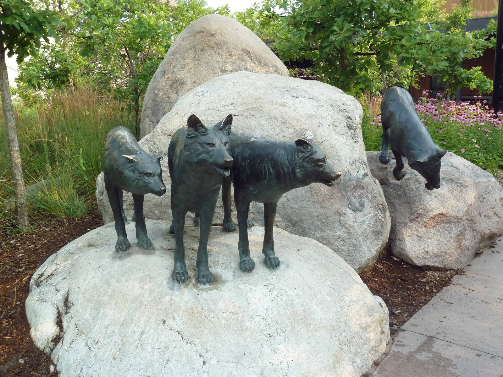 Wolf Statues