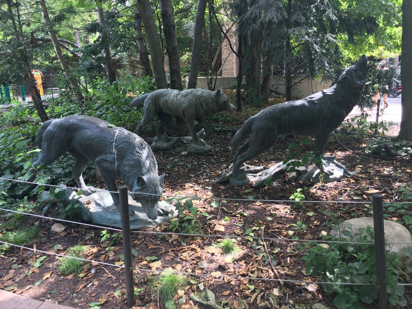 Wolf Statues