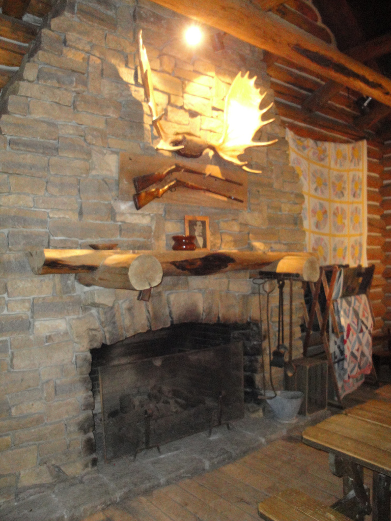 Wolf Wilderness - Inside the Log Cabin