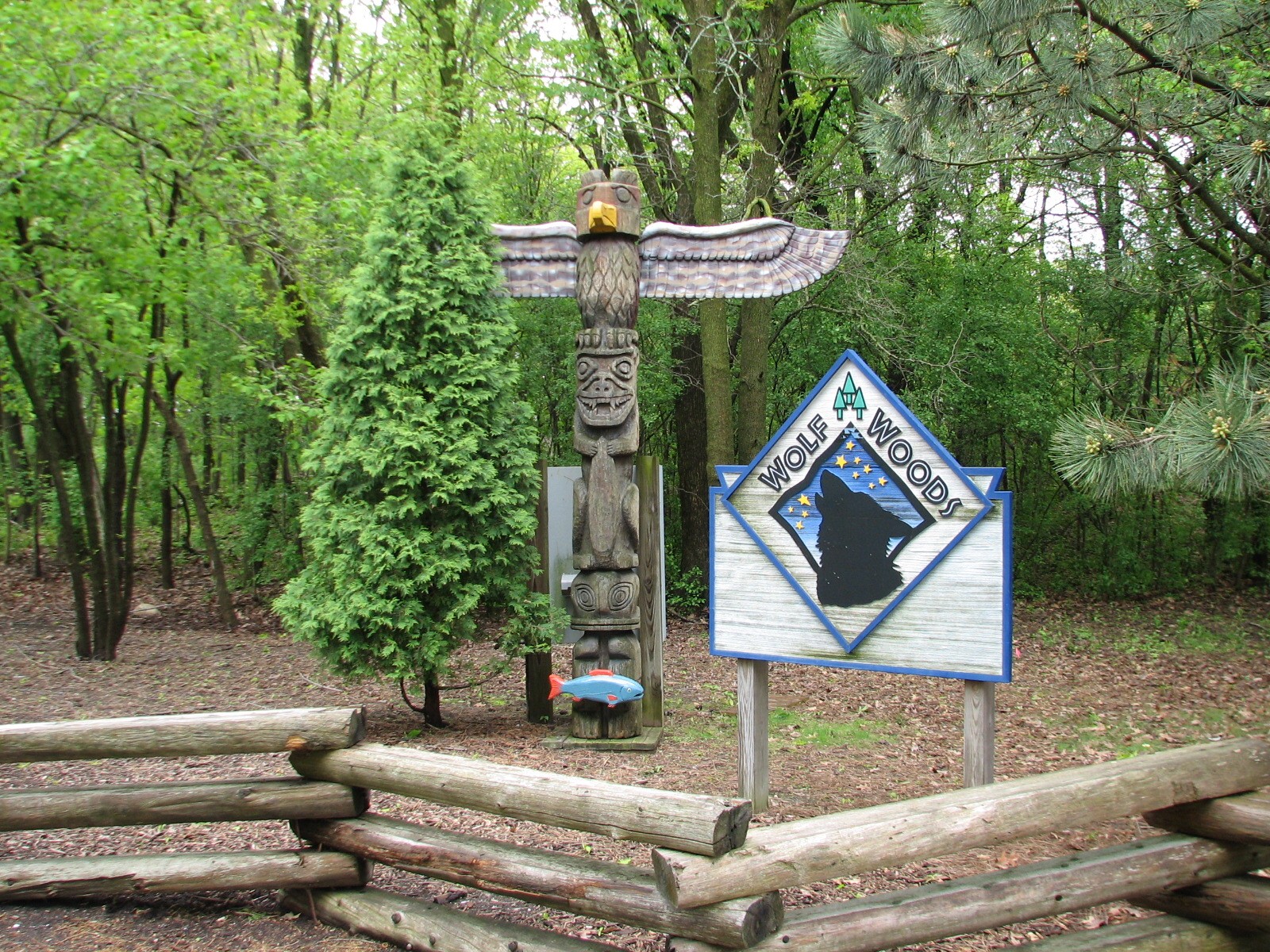 Wolf Woods - Entry Sign