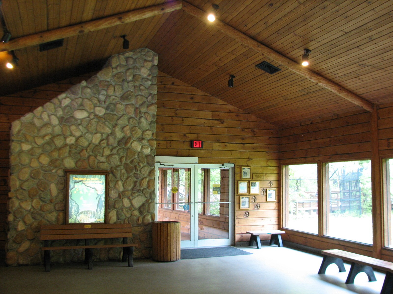 Wolf Woods - Viewing Cabin Interior