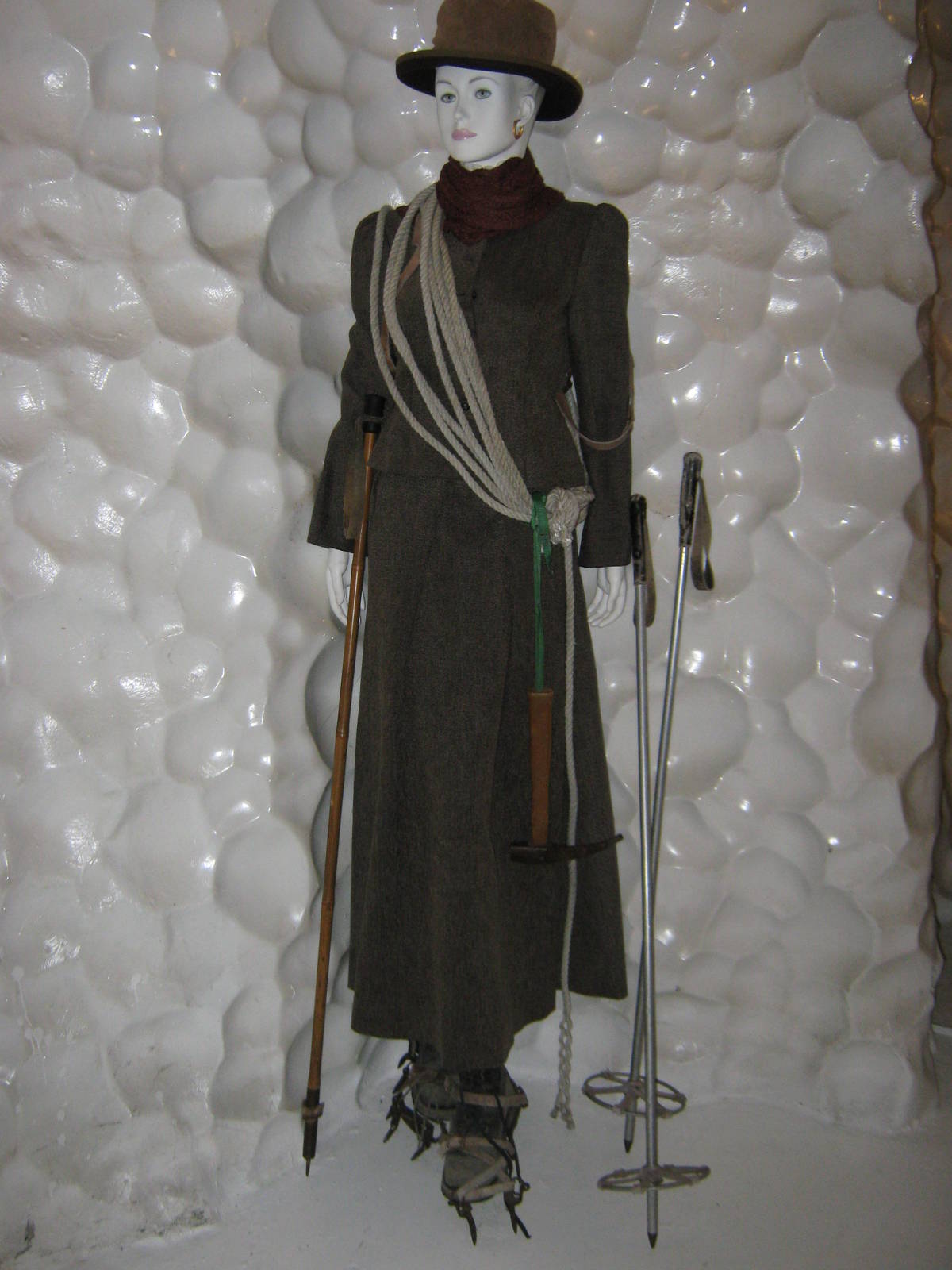 woman in the glacier room