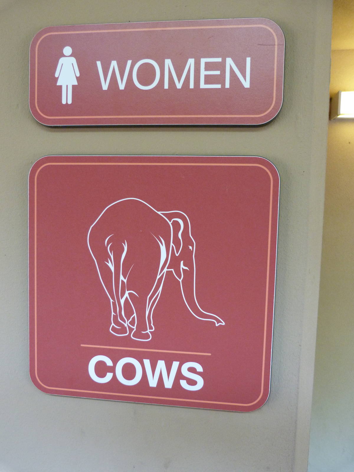 Women's Bathroom Sign