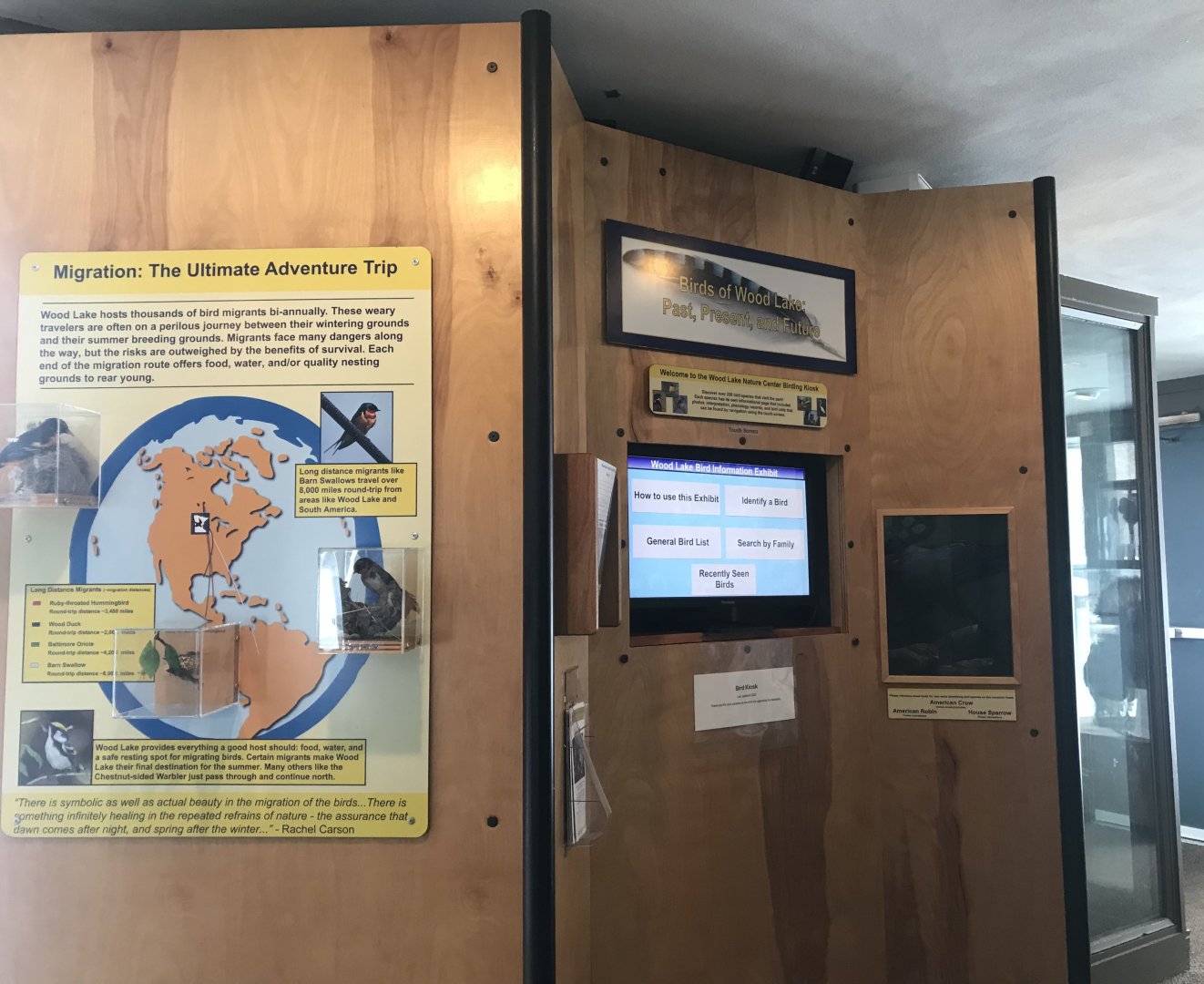 Wood Lake Nature Center - Birds of Wood Lake Display