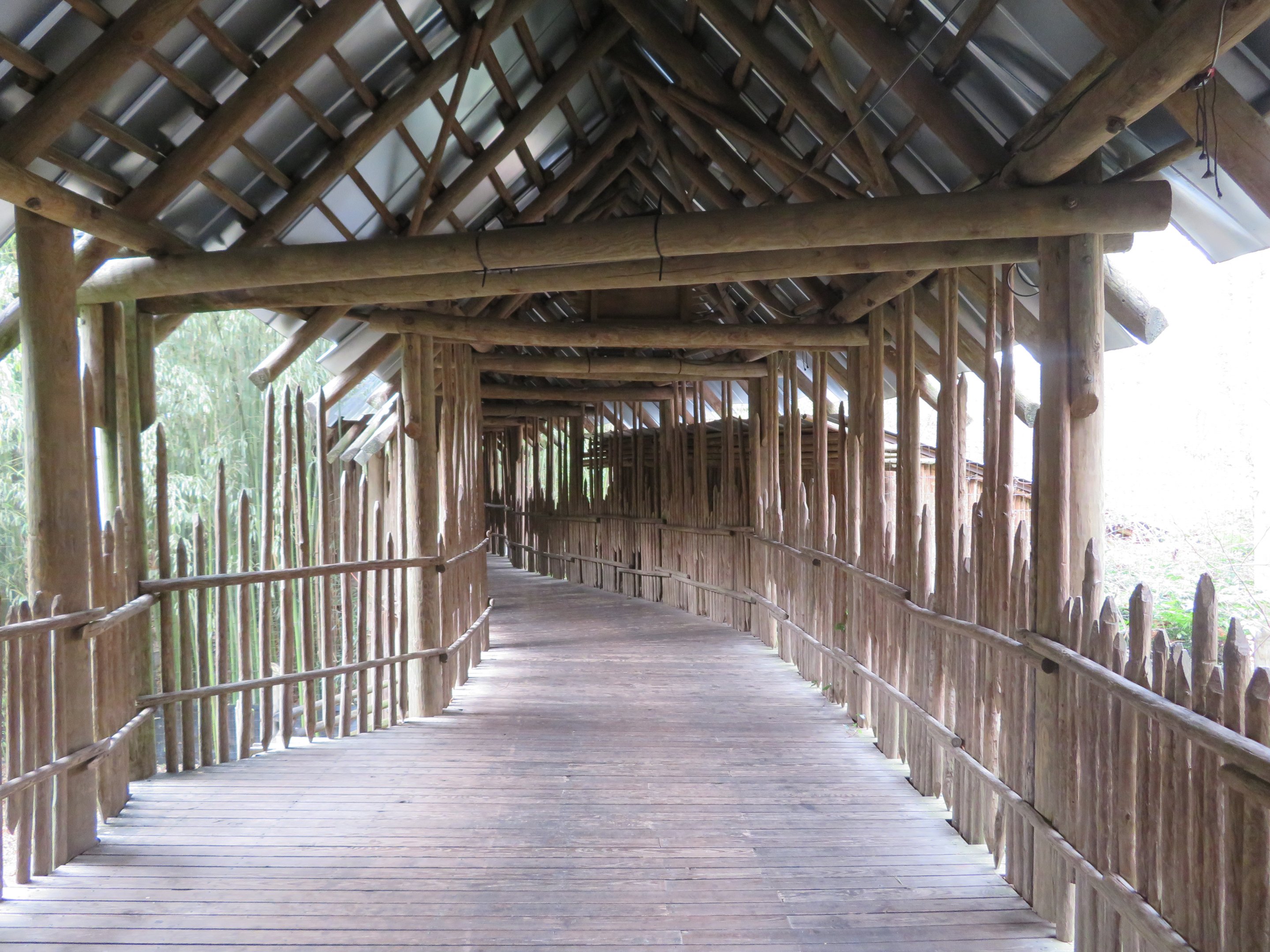 Wooden Covered Walkway