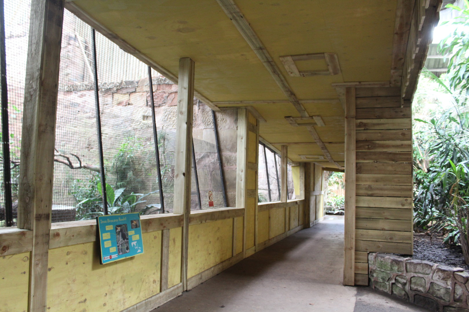 Wooden tunnel in Tropical House 6th May 2023