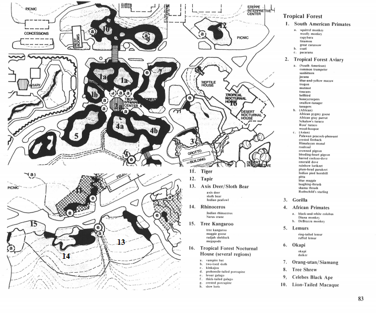 Woodland Park Zoo 1976 Long Range Master Plan: Tropical Rainforest