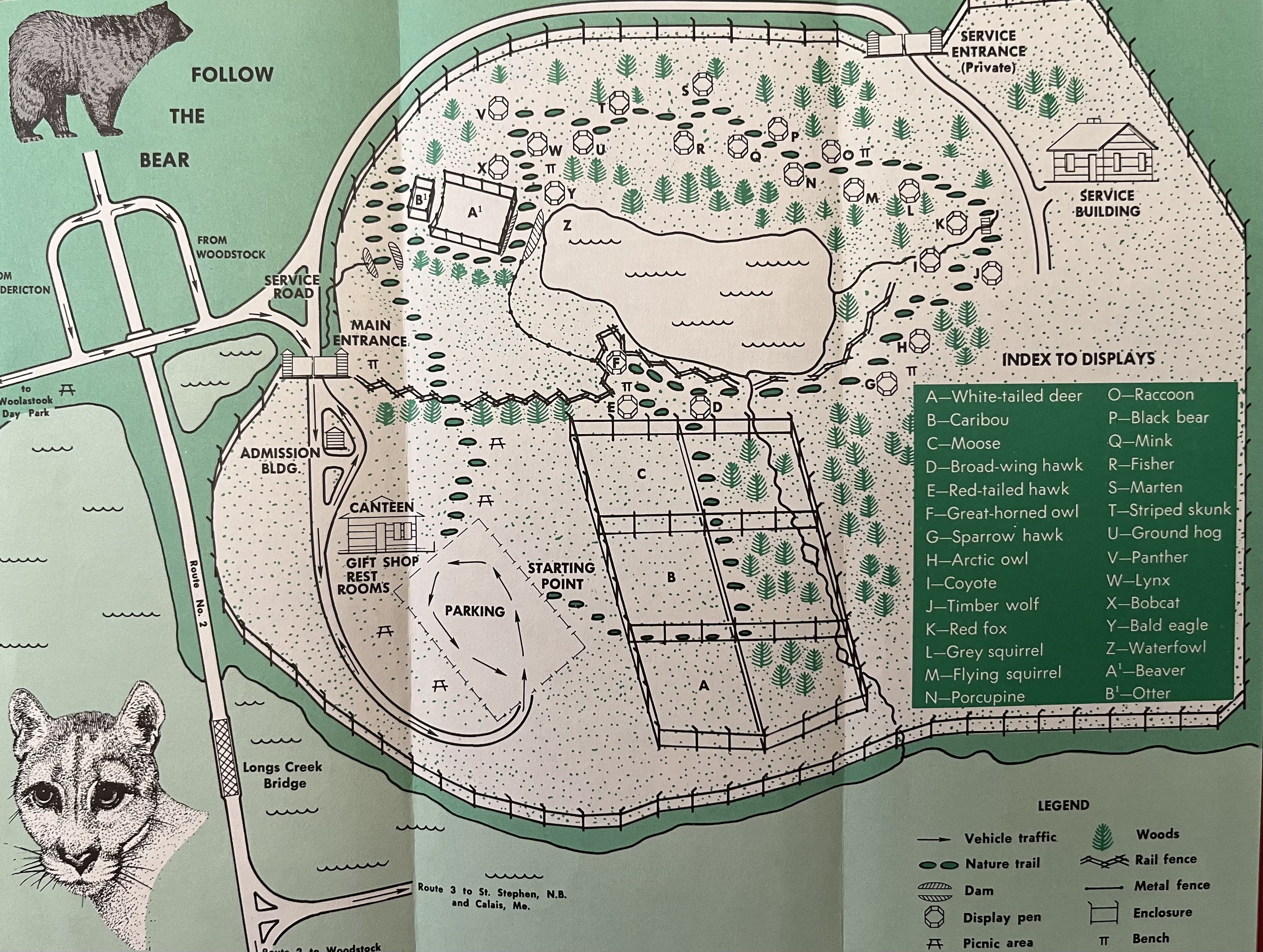 Woolastock Wildlife Park Map - undated