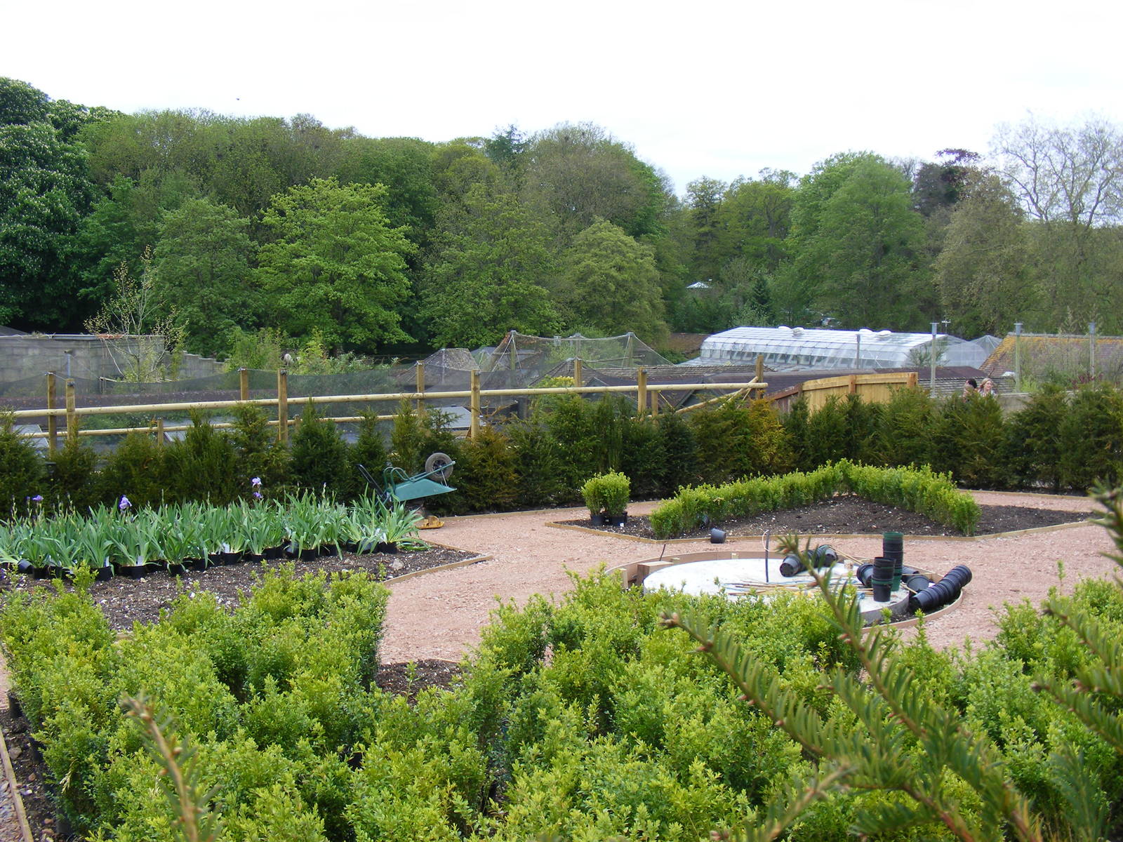 Work in progress in the new garden at Marwell Wildlife, 9 May 2010