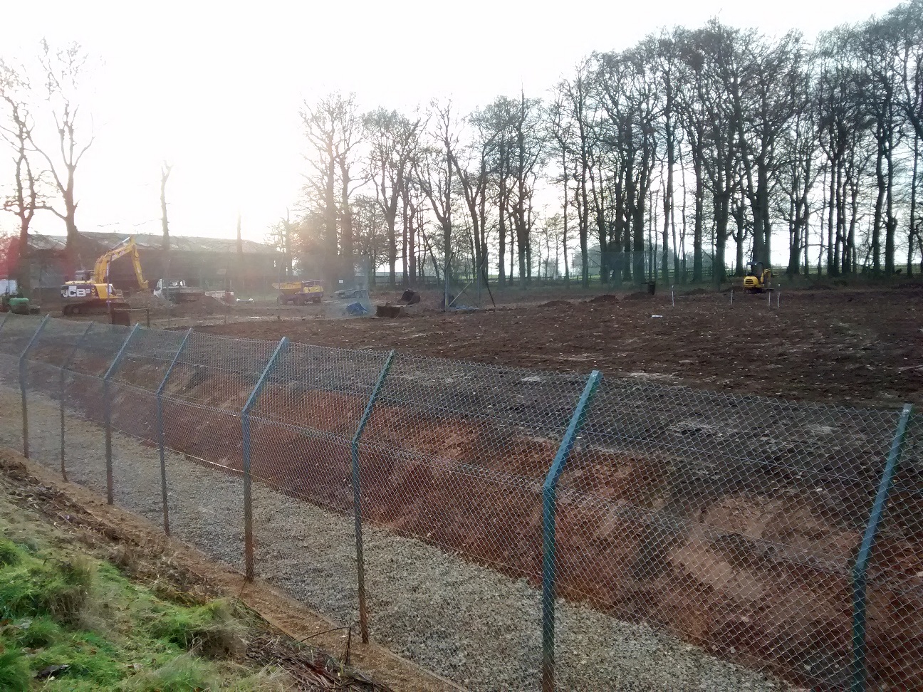 Work on former wolf enclosure - 09 Dec 2016