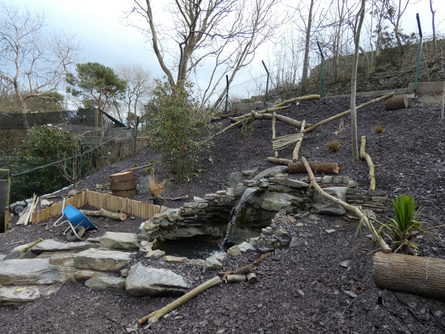 Work on Otter enclosure