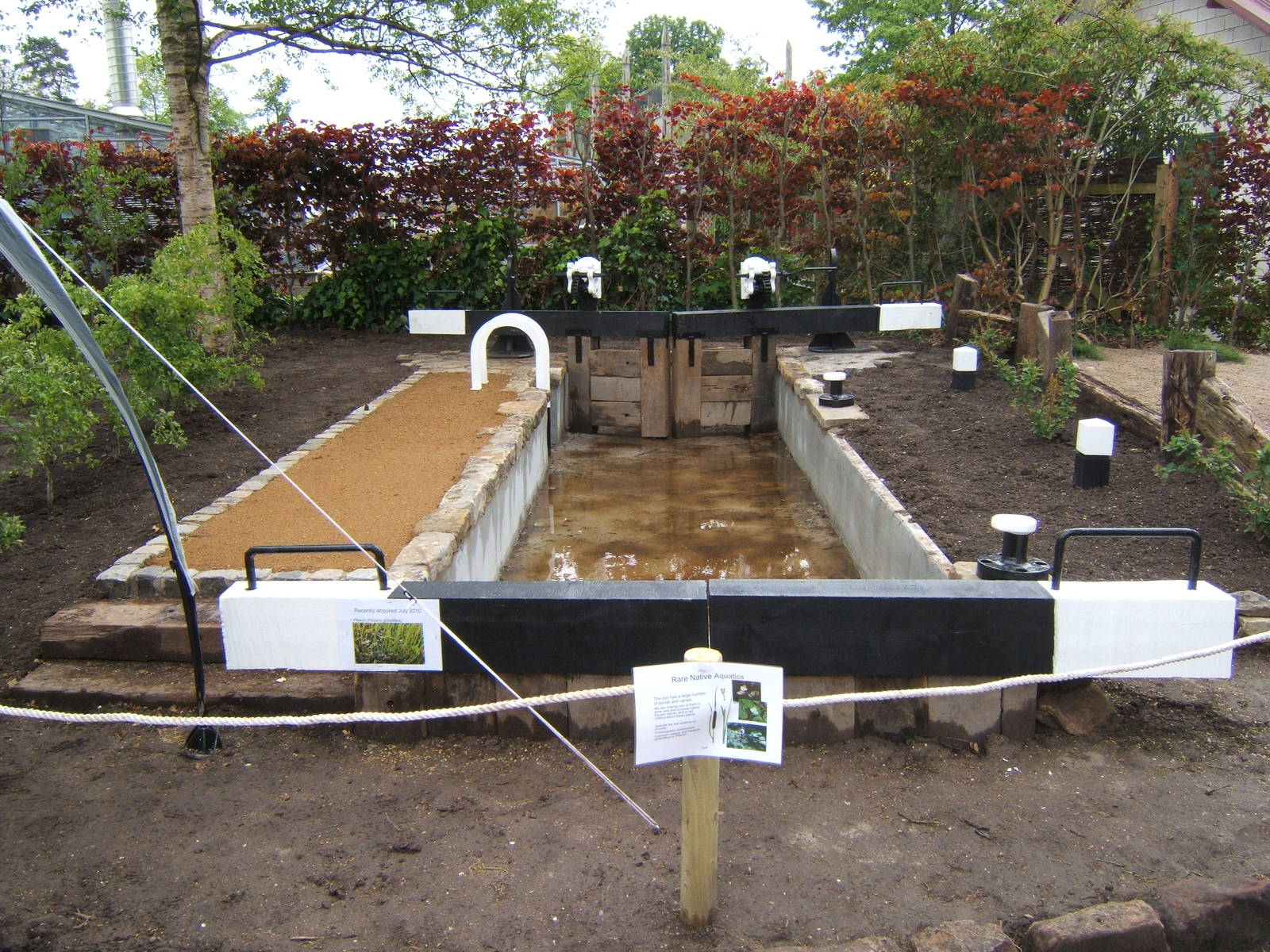 Work on the new Canal Garden