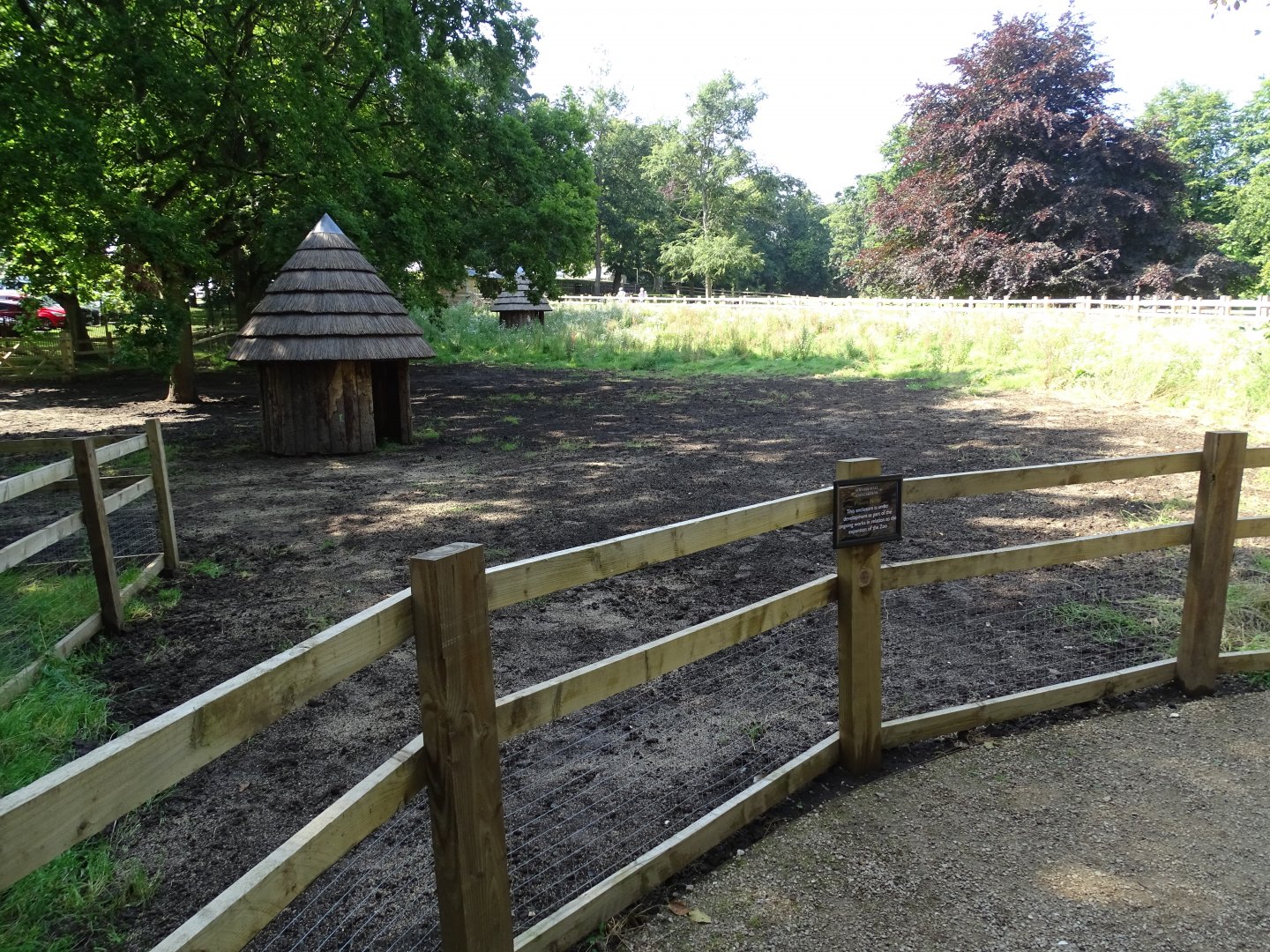 Work recommenced on third paddock in zoo extension, 1st August 2024