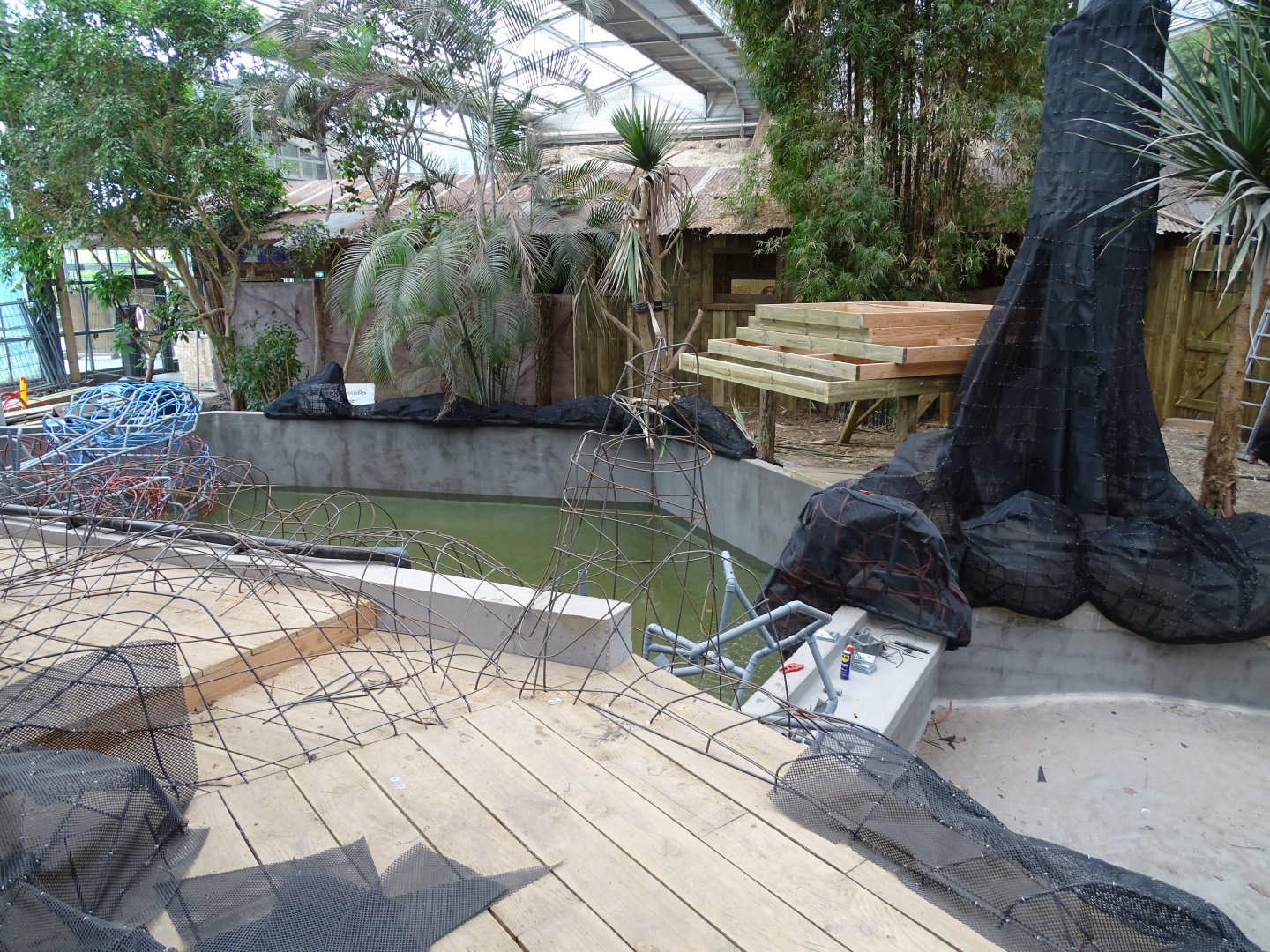 Works on the Gharial future exhibit