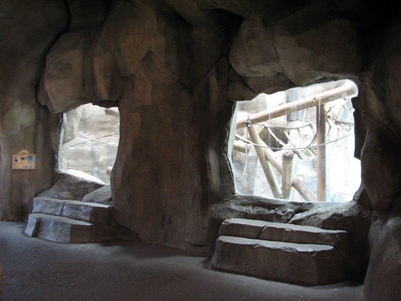 World of Primates - Chimpanzee Exhibit Bedroom Viewing Area