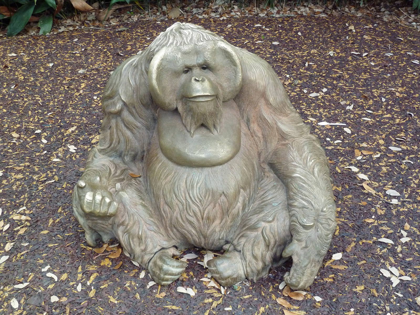 World Of Primates - Orangutan Statue