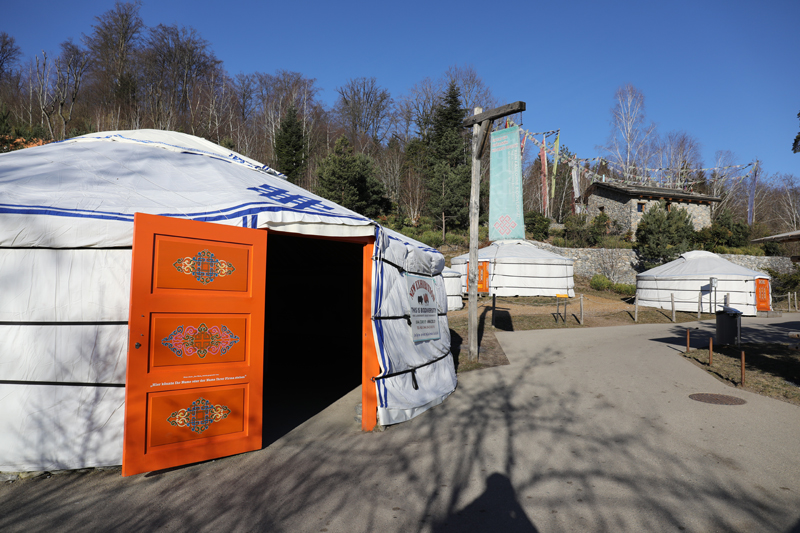 yurts (Asia exhibit)