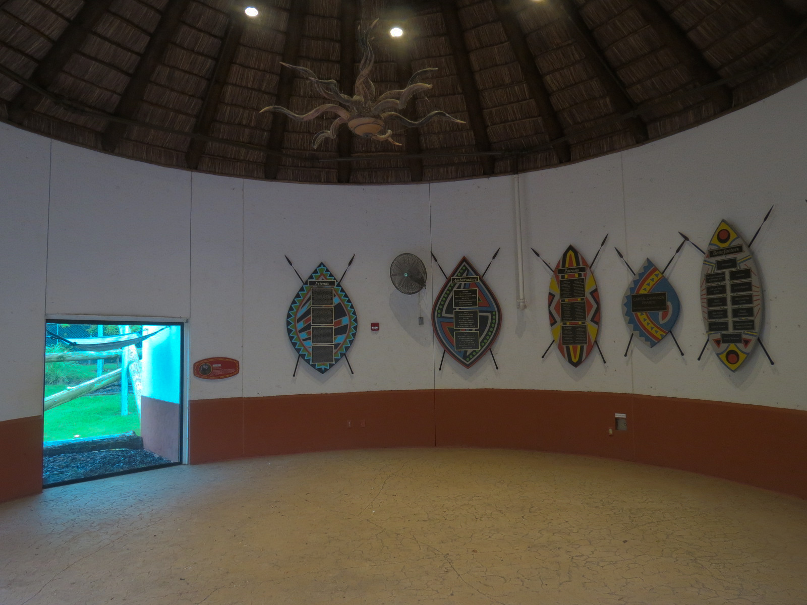Zambezi River Hippo Camp - Mandrill Exhibit Viewing Shelter