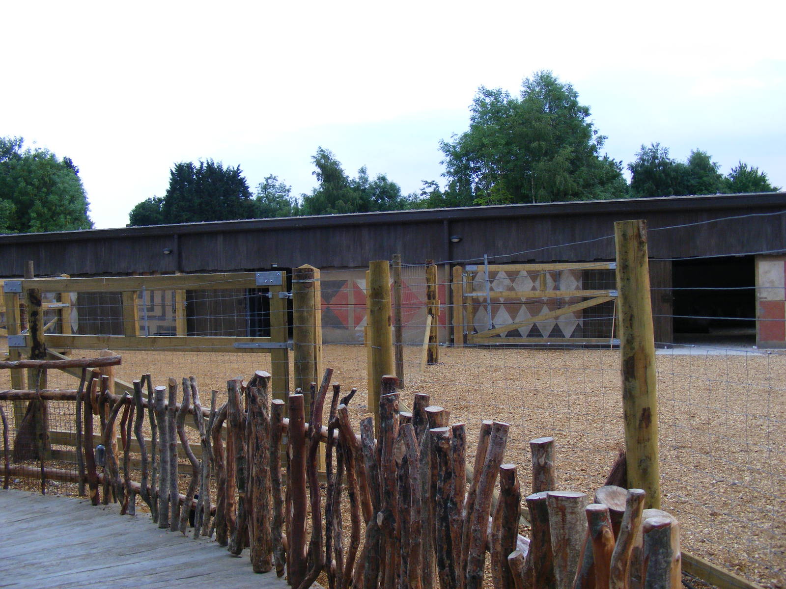 Zebra and oryx housing at Wanyama Reserve at Chessington Zoo, 25 June 2010