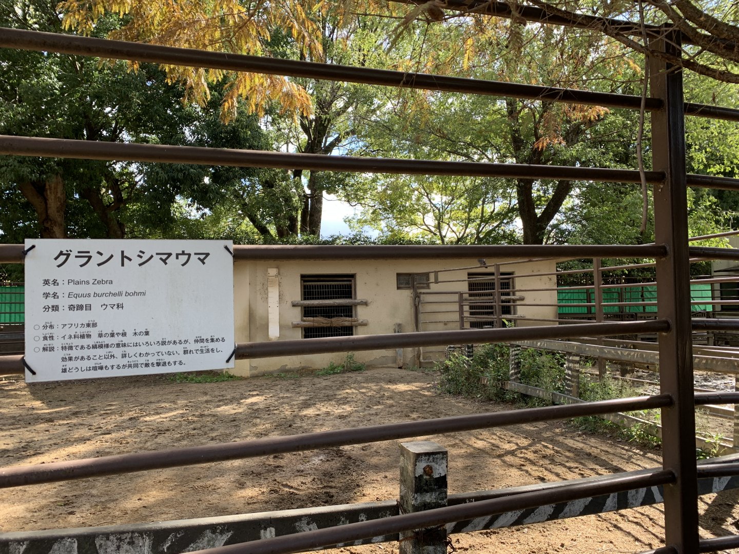 Zebra Enclosures (Himeji City Zoo)