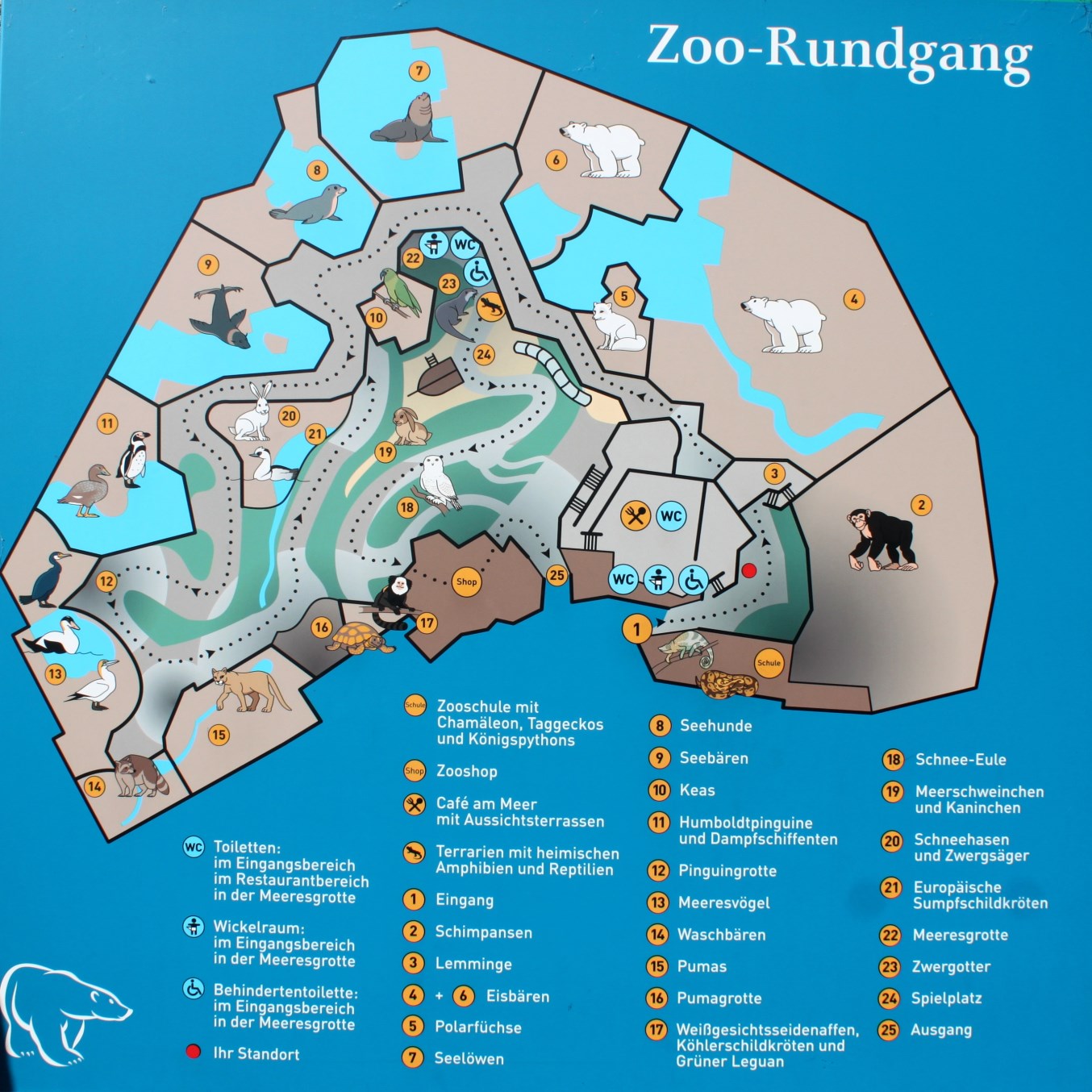 Zoo Am Meer - Zoo Map