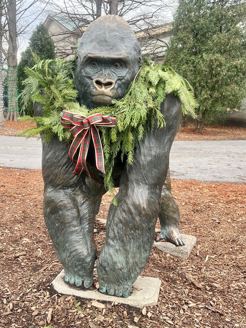 Zoo Art in front of Tropical House