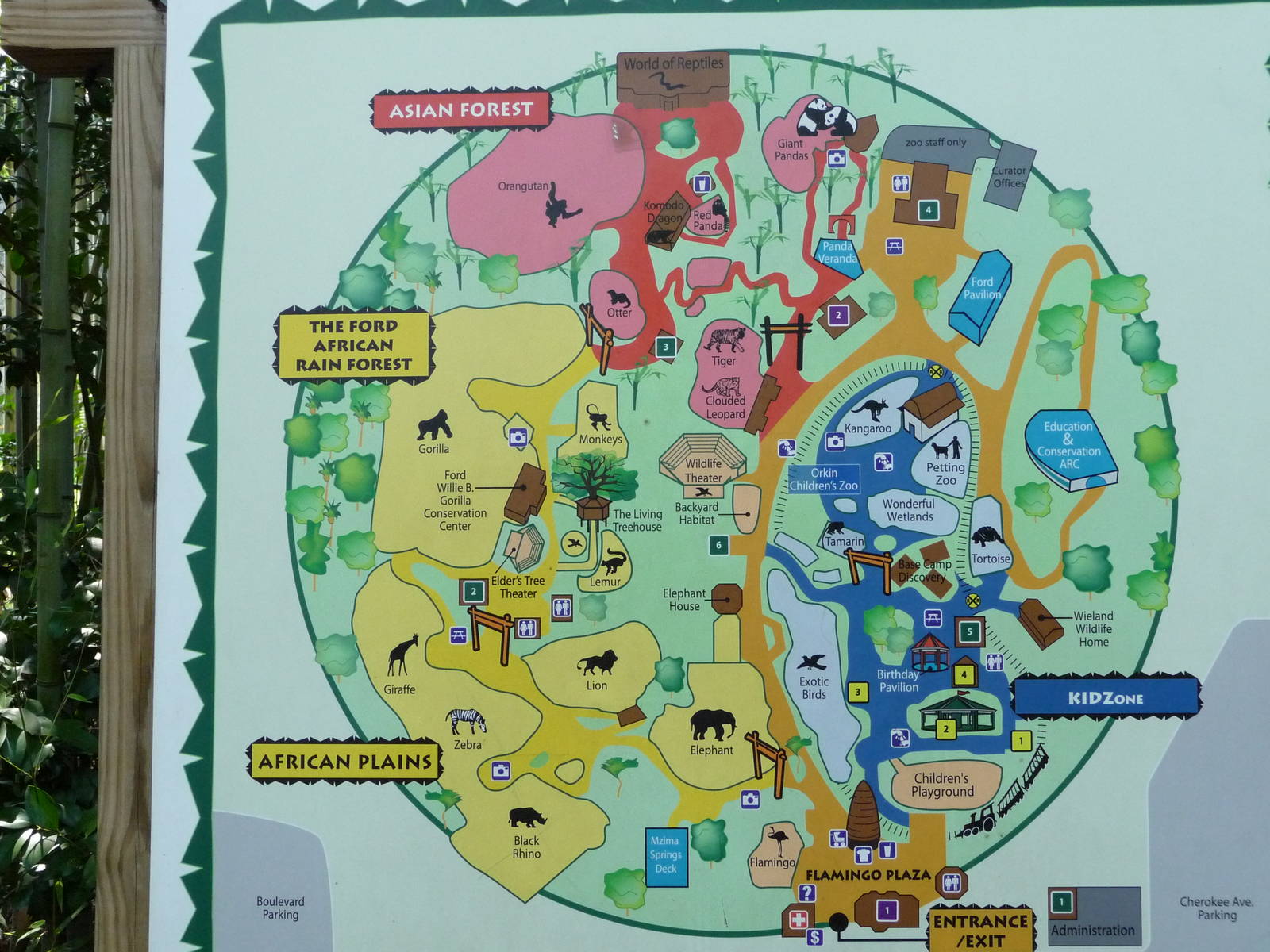 Zoo Atlanta - Map