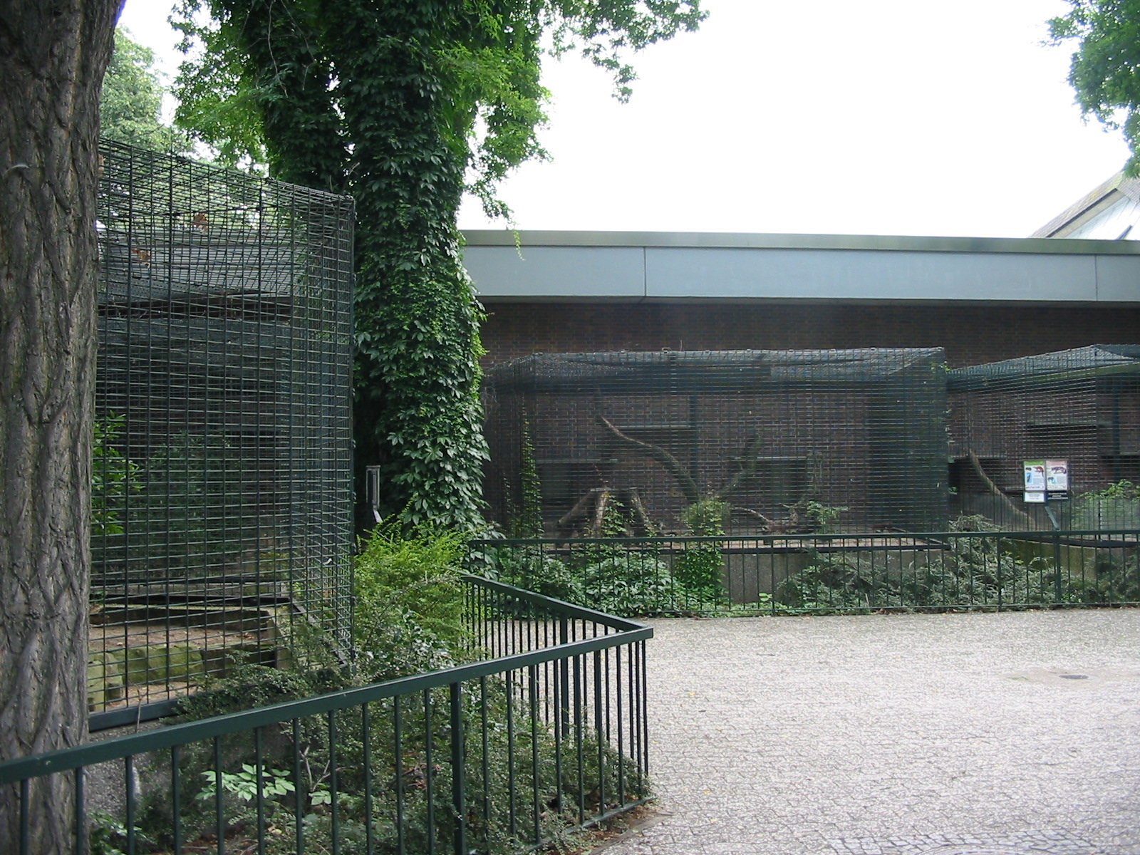 Zoo Berlin 2004 - Enclosures outside the Carnivore House