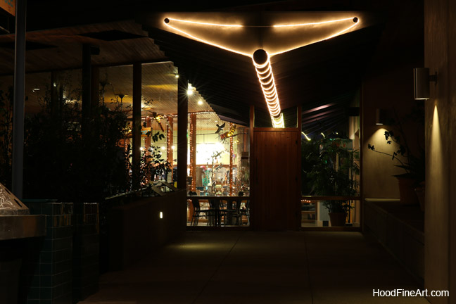 zoo cafe at night