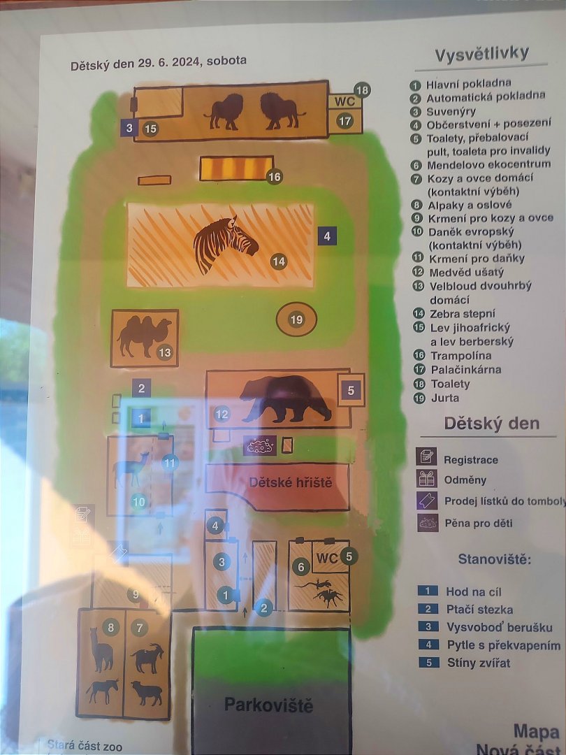 Zoo Chleby New Part Map - June 2024