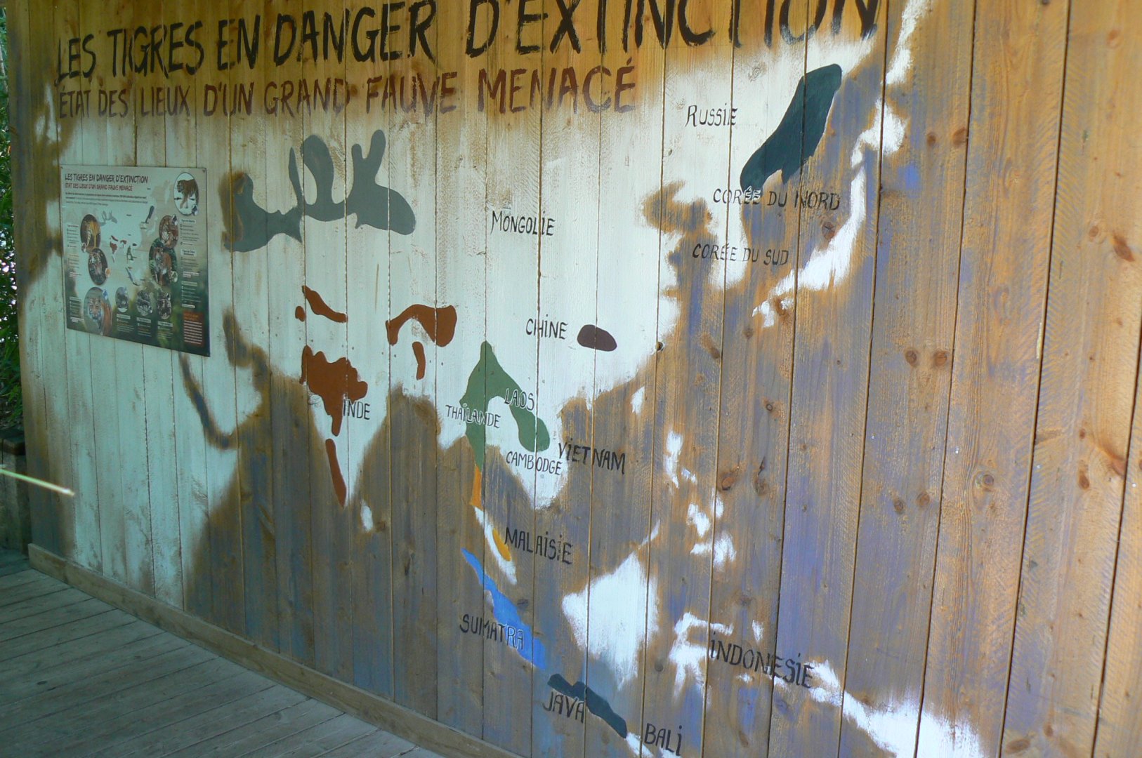 Zoo de la Flèche - Tigers information wall
