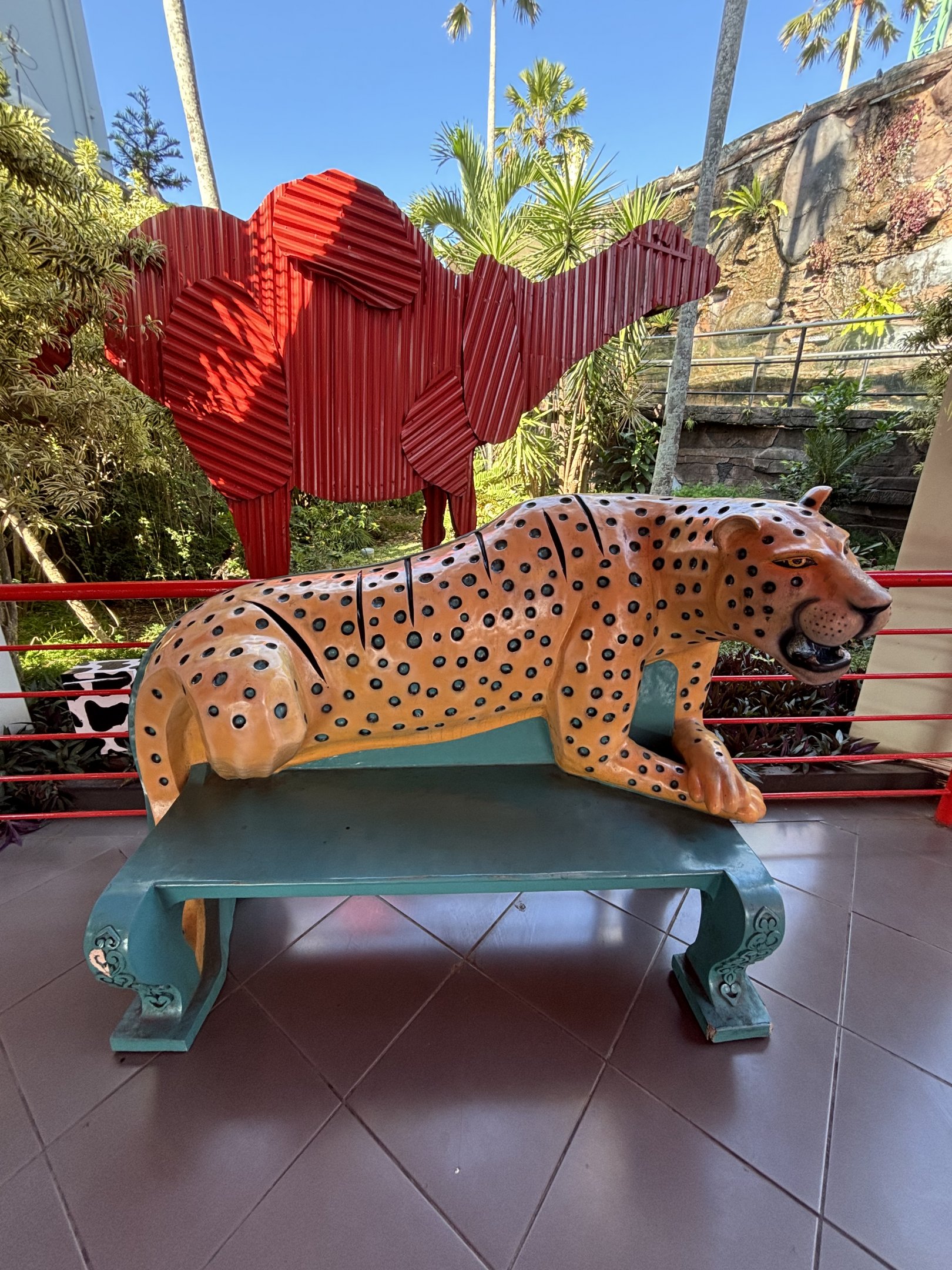 Zoo Entrance Area - bench