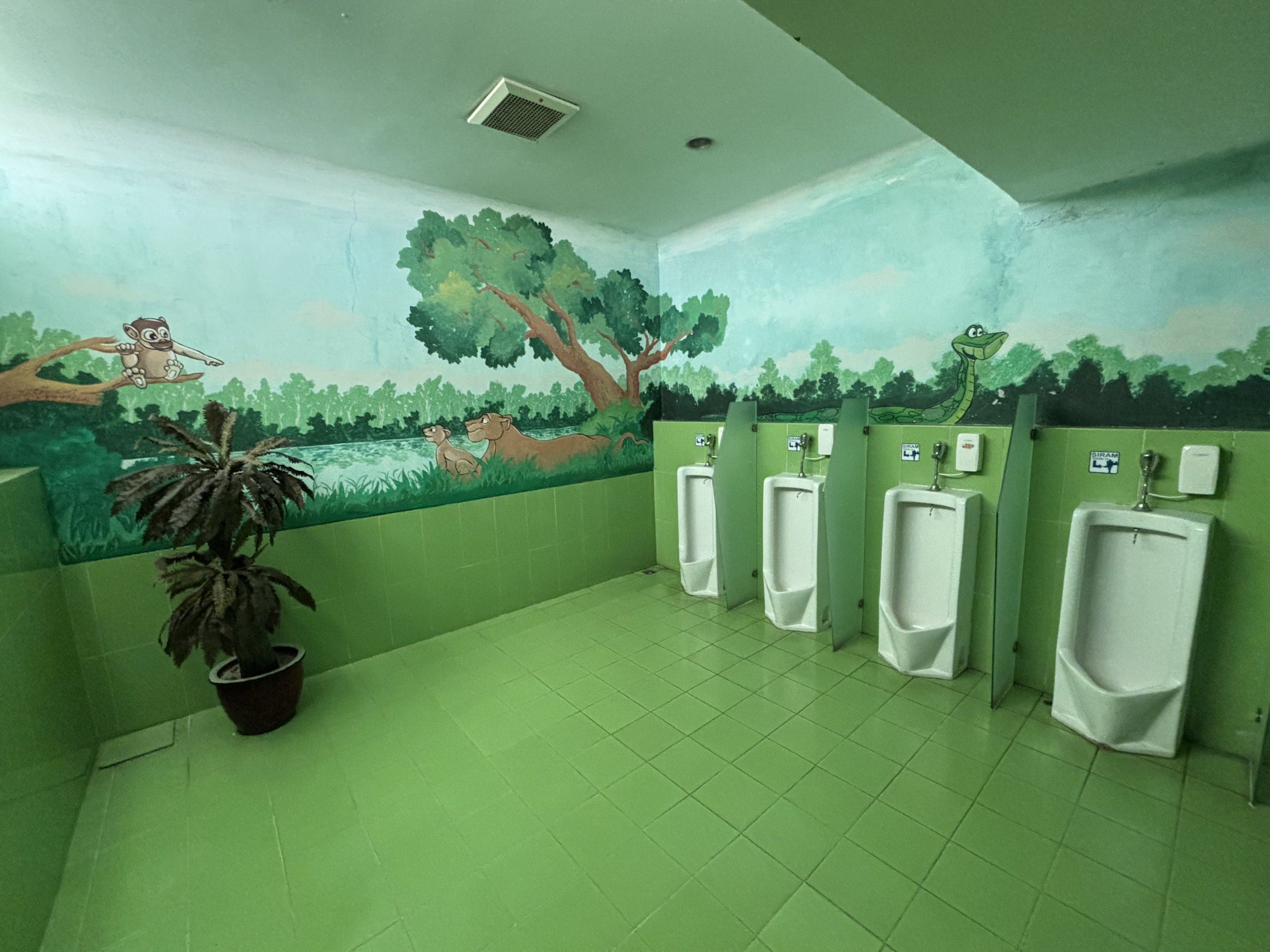 Zoo Entrance Area - green toilets
