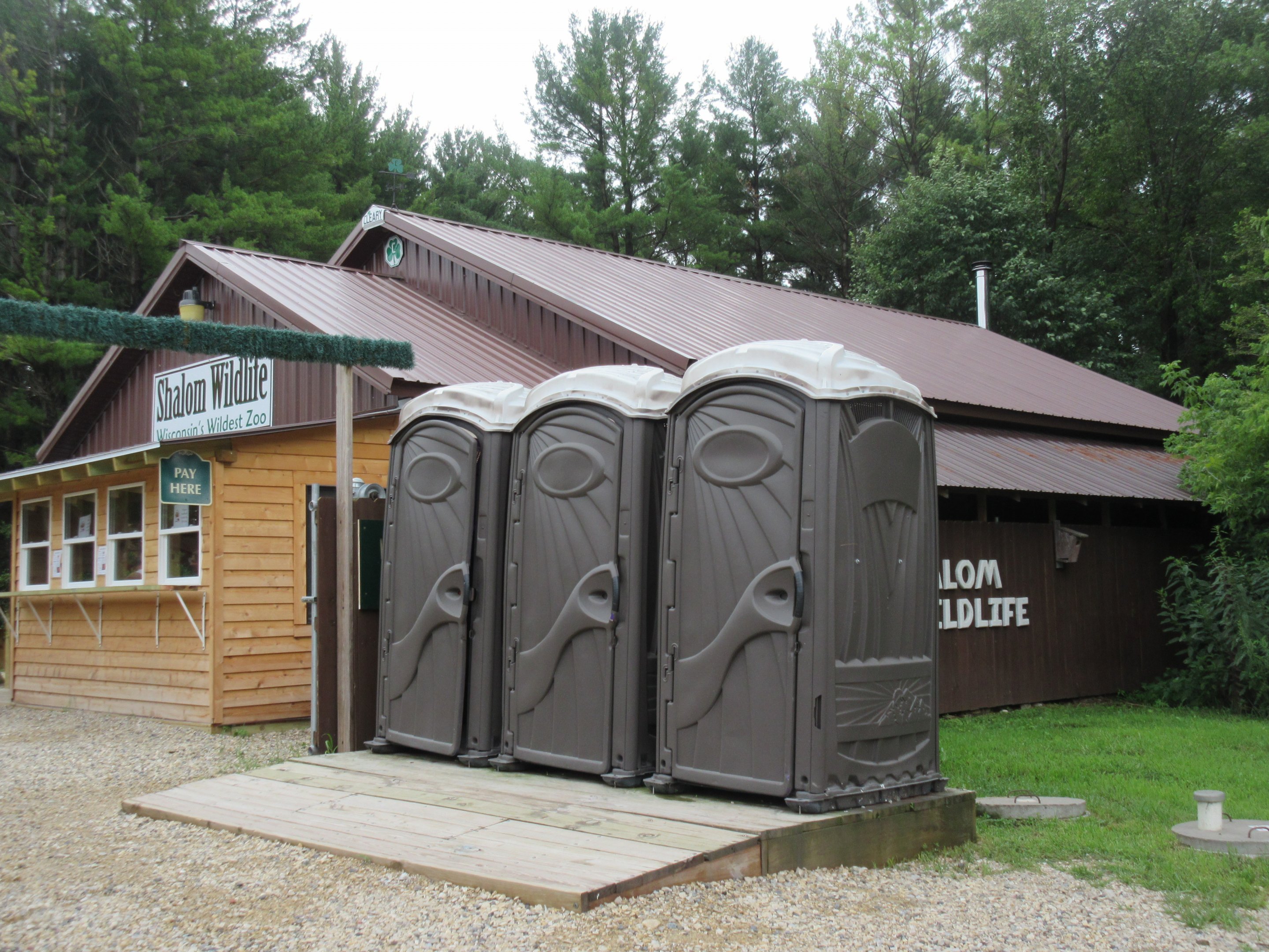 Zoo Entrance + Dreaded Porta-Potties