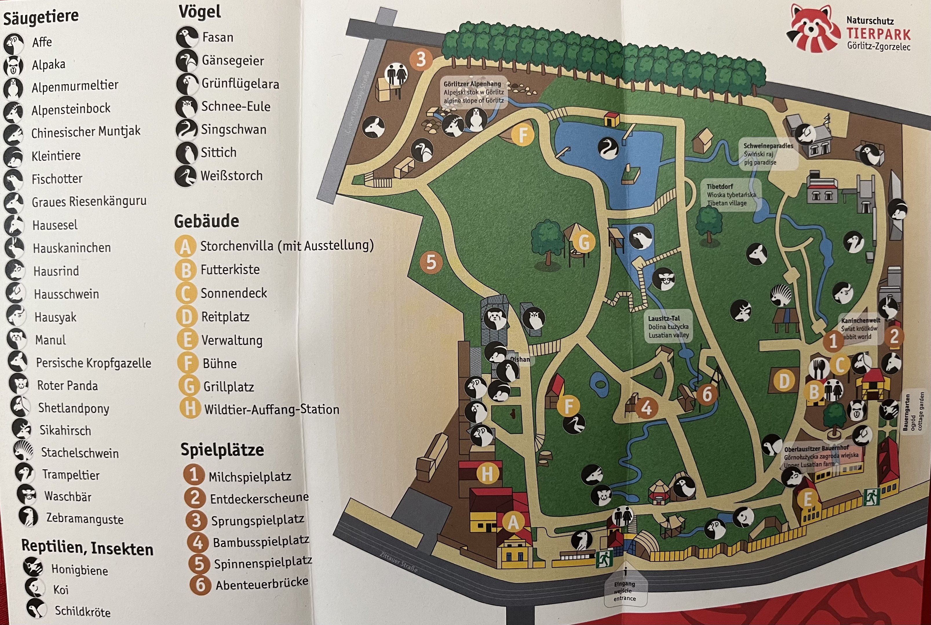 Zoo Gorlitz Map - 2019
