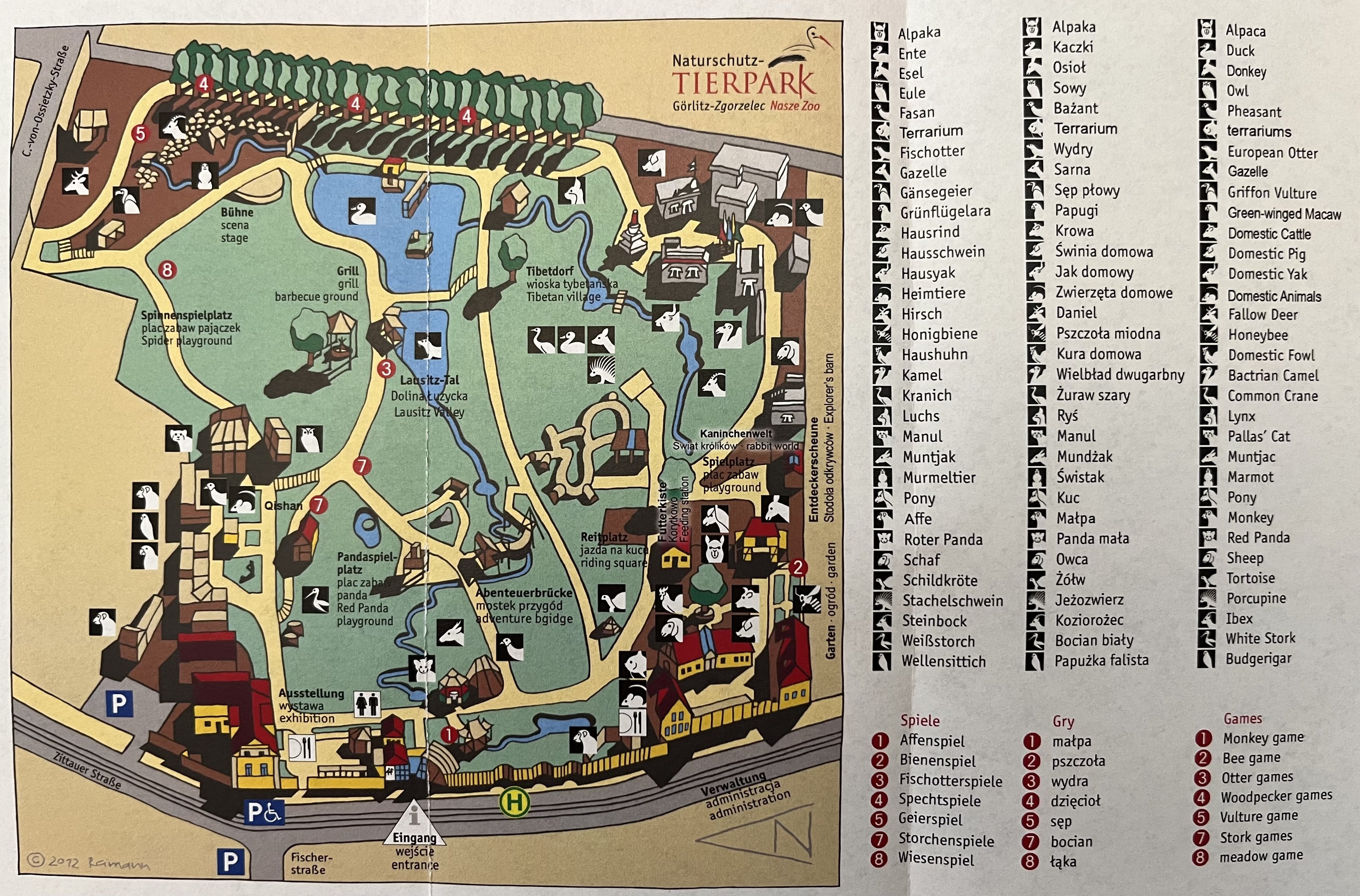 Zoo Gorlitz Map - undated