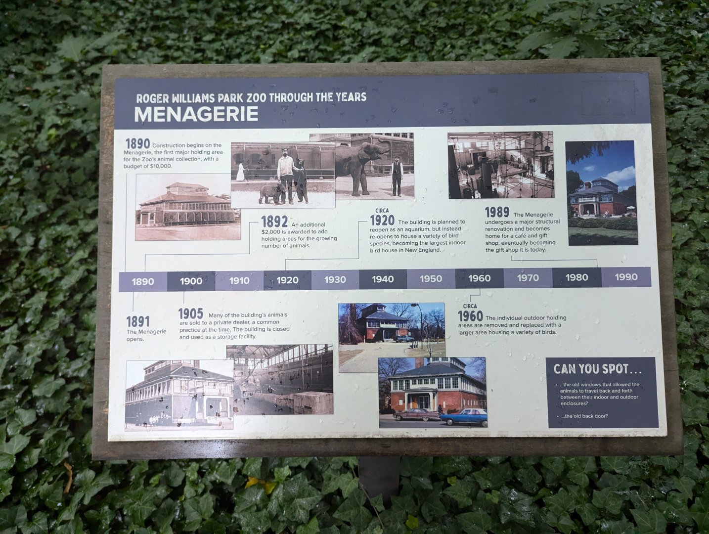 Zoo History Sign