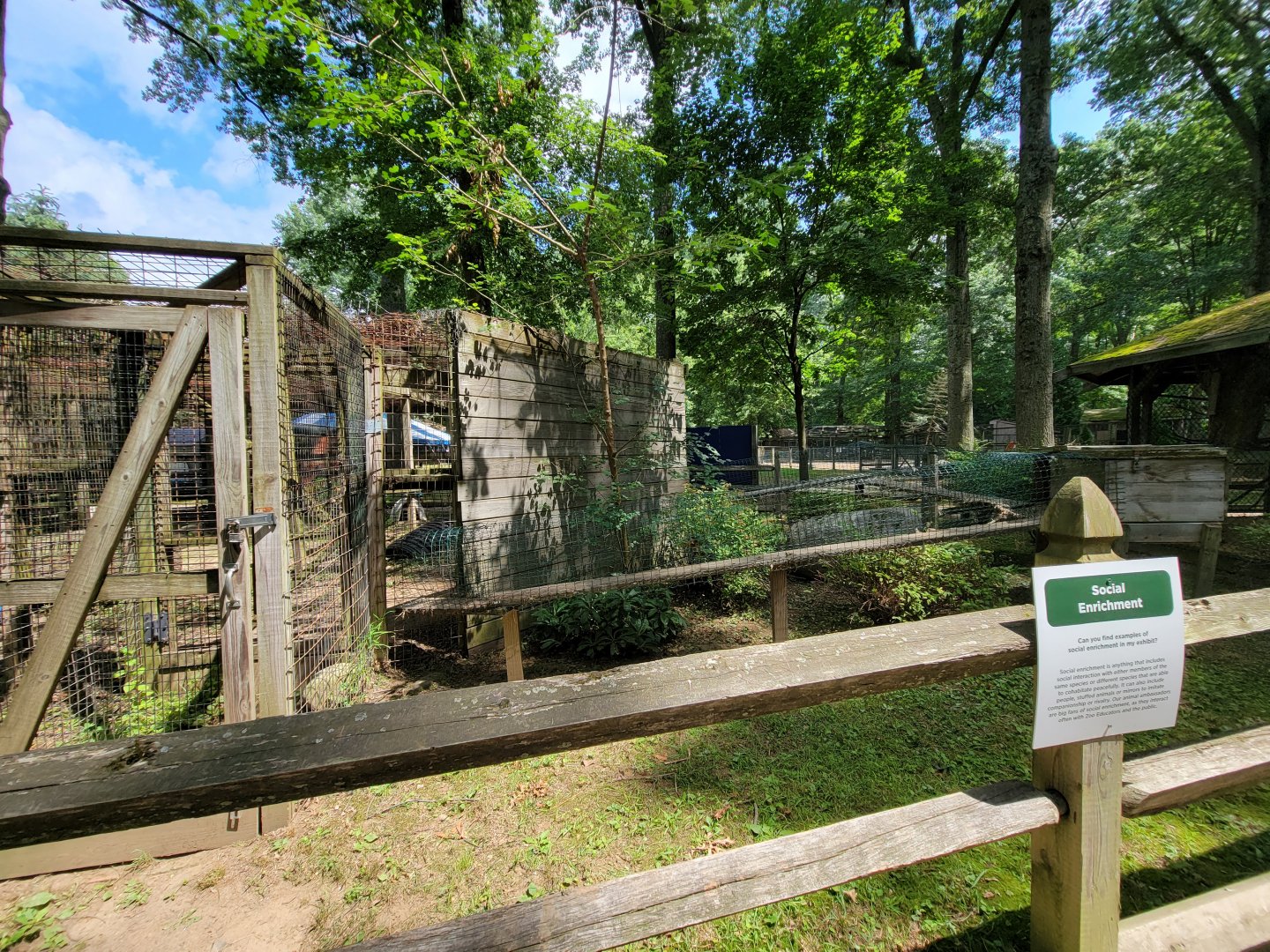 Zoo in Forest Park - Arctic & red fox enrichment area