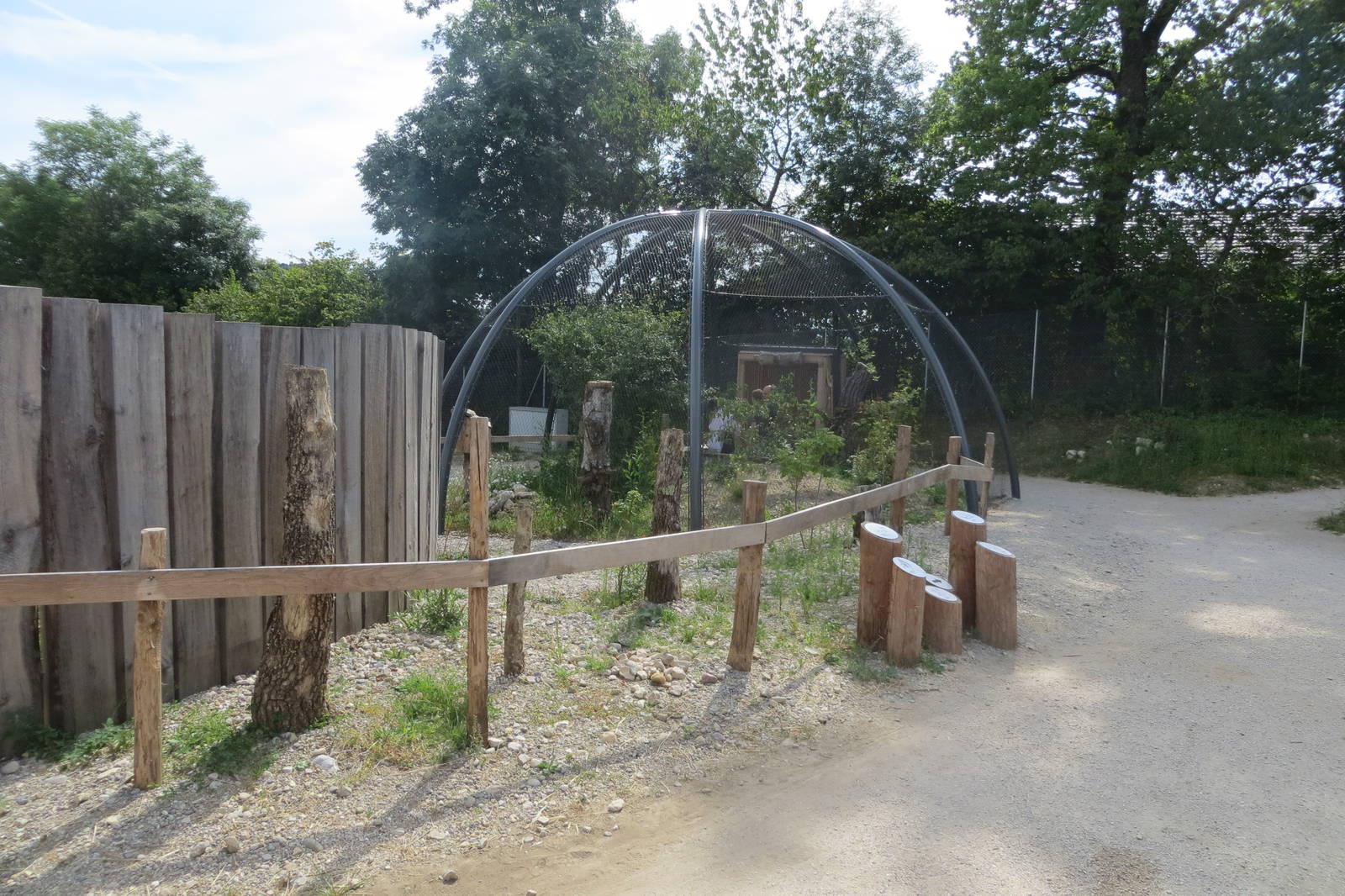 Zoo La Garenne - Walk-in Little Owl aviary 150816