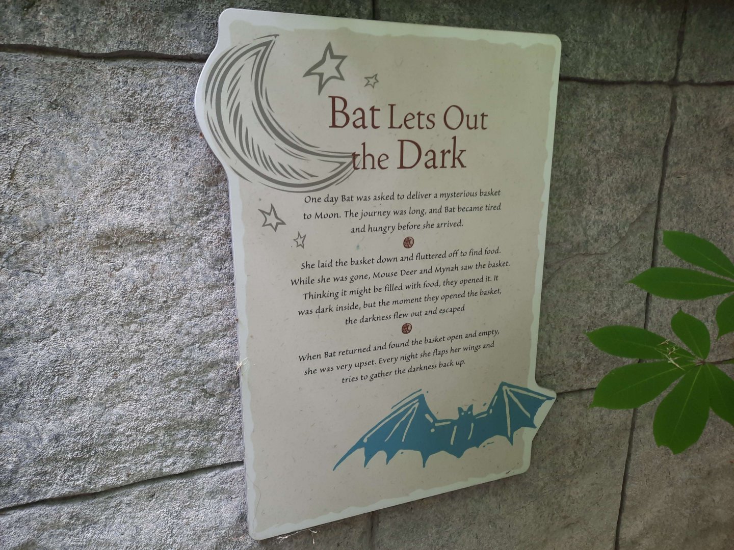 Zoo Legend - Bat Lets Out the Dark