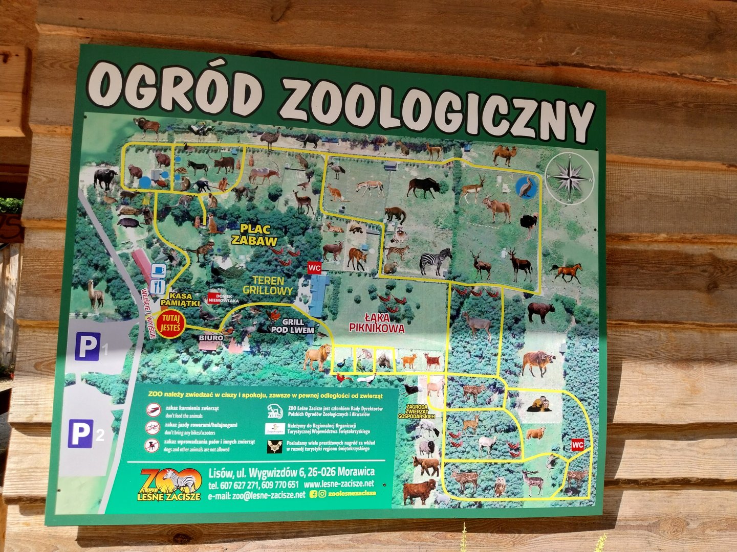 Zoo Lesne Zacisze (Lisow) - Map