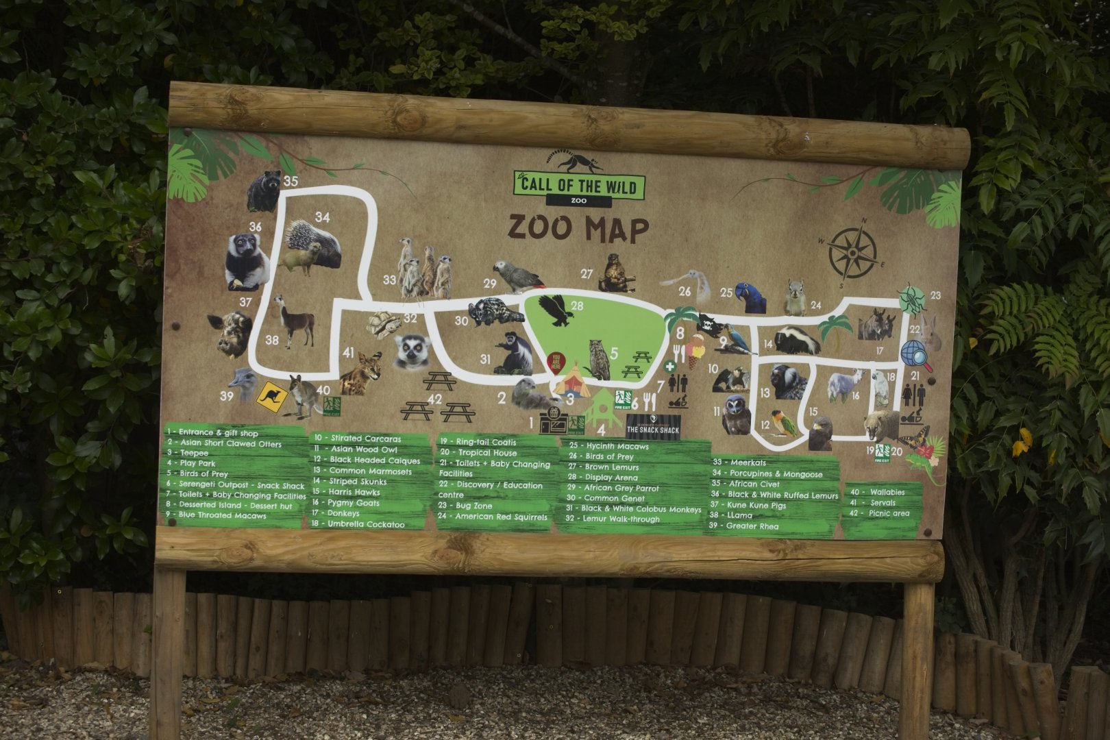 Zoo Map 07/07/22
