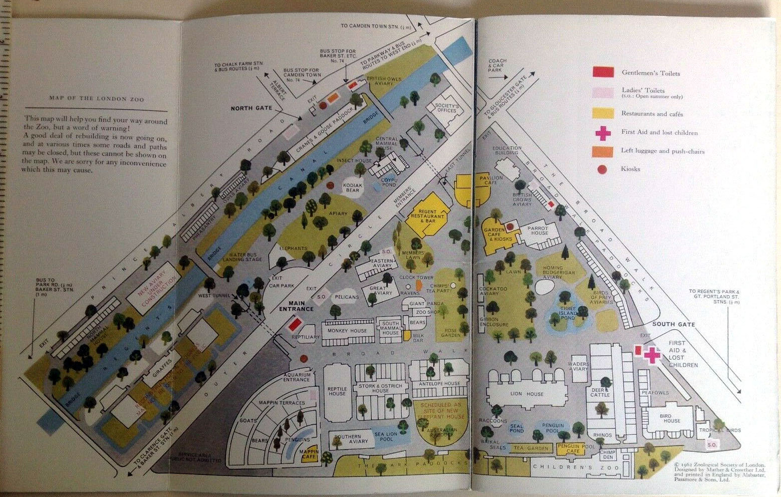 Zoo Map 1962