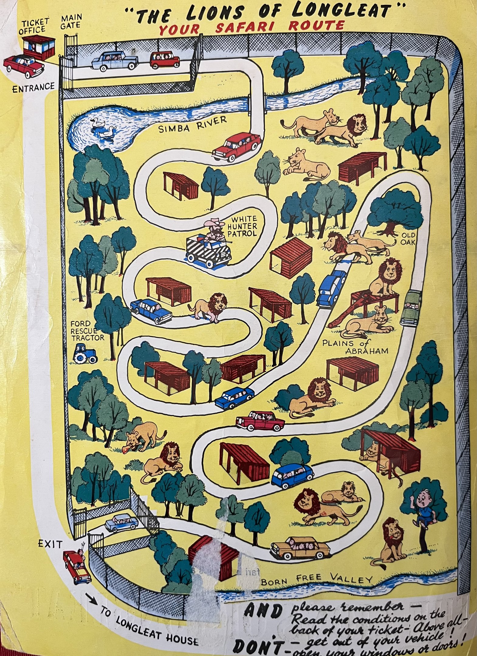 Zoo Map - 1967