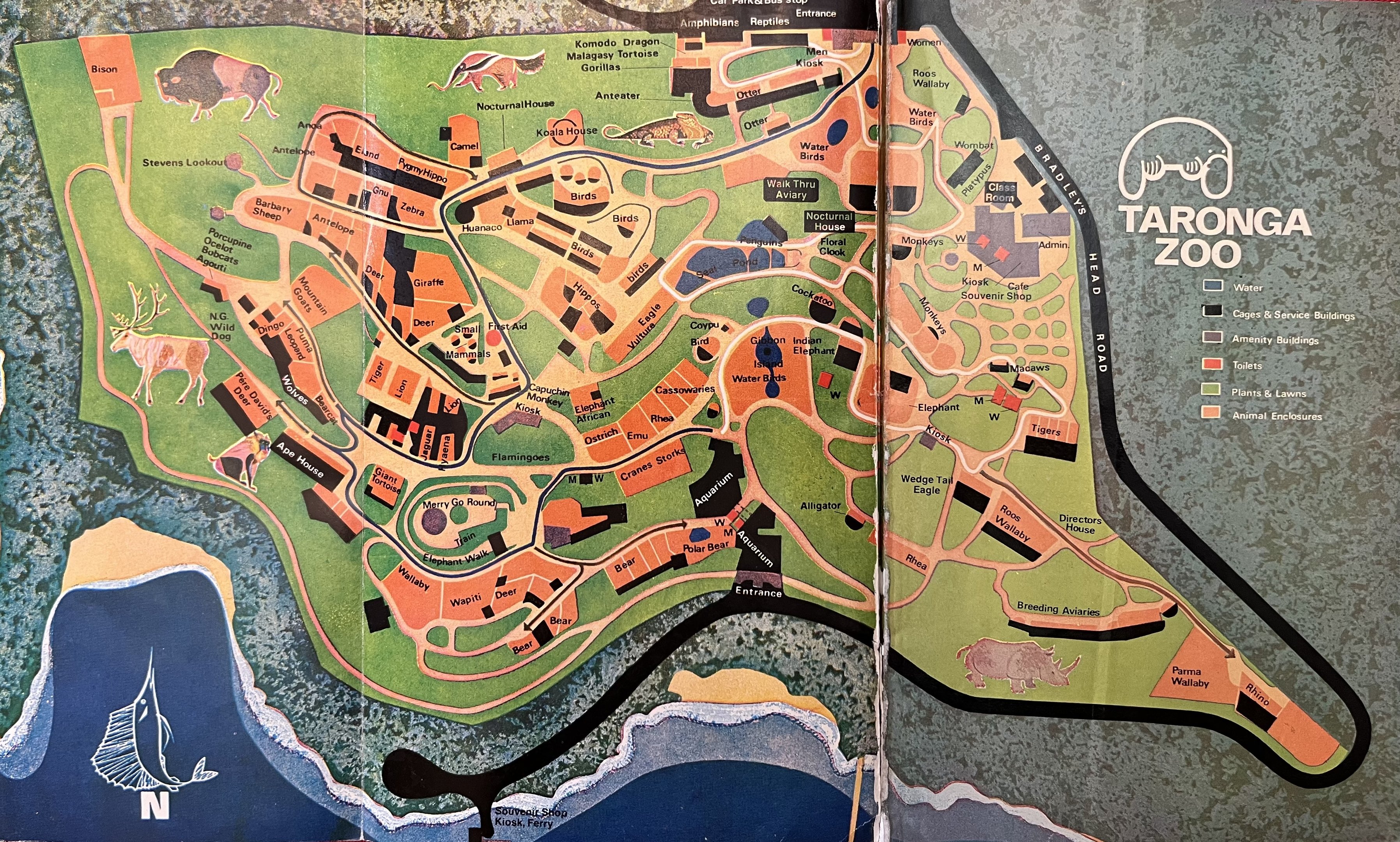 Zoo Map - 1972