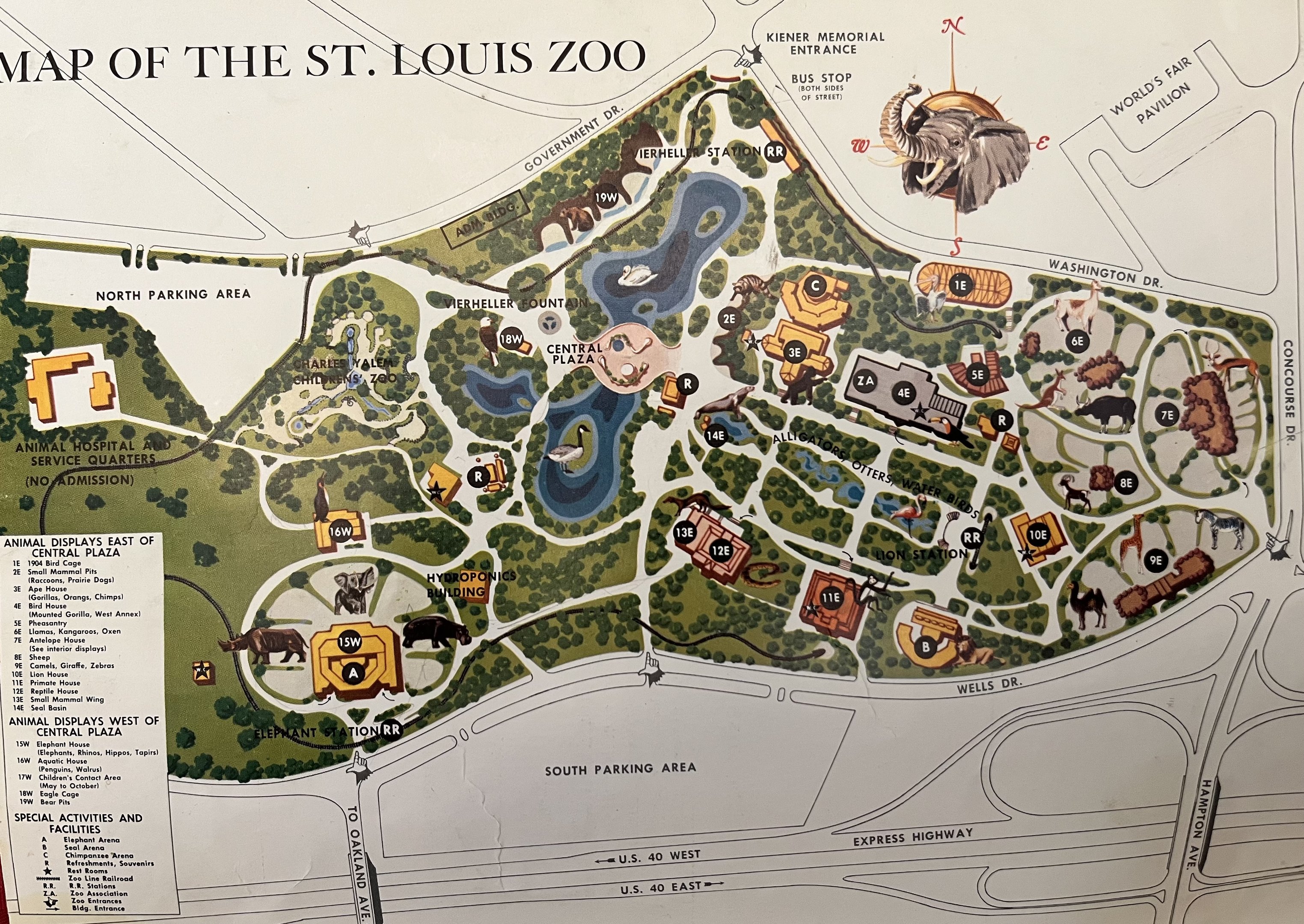 Zoo Map - 1973