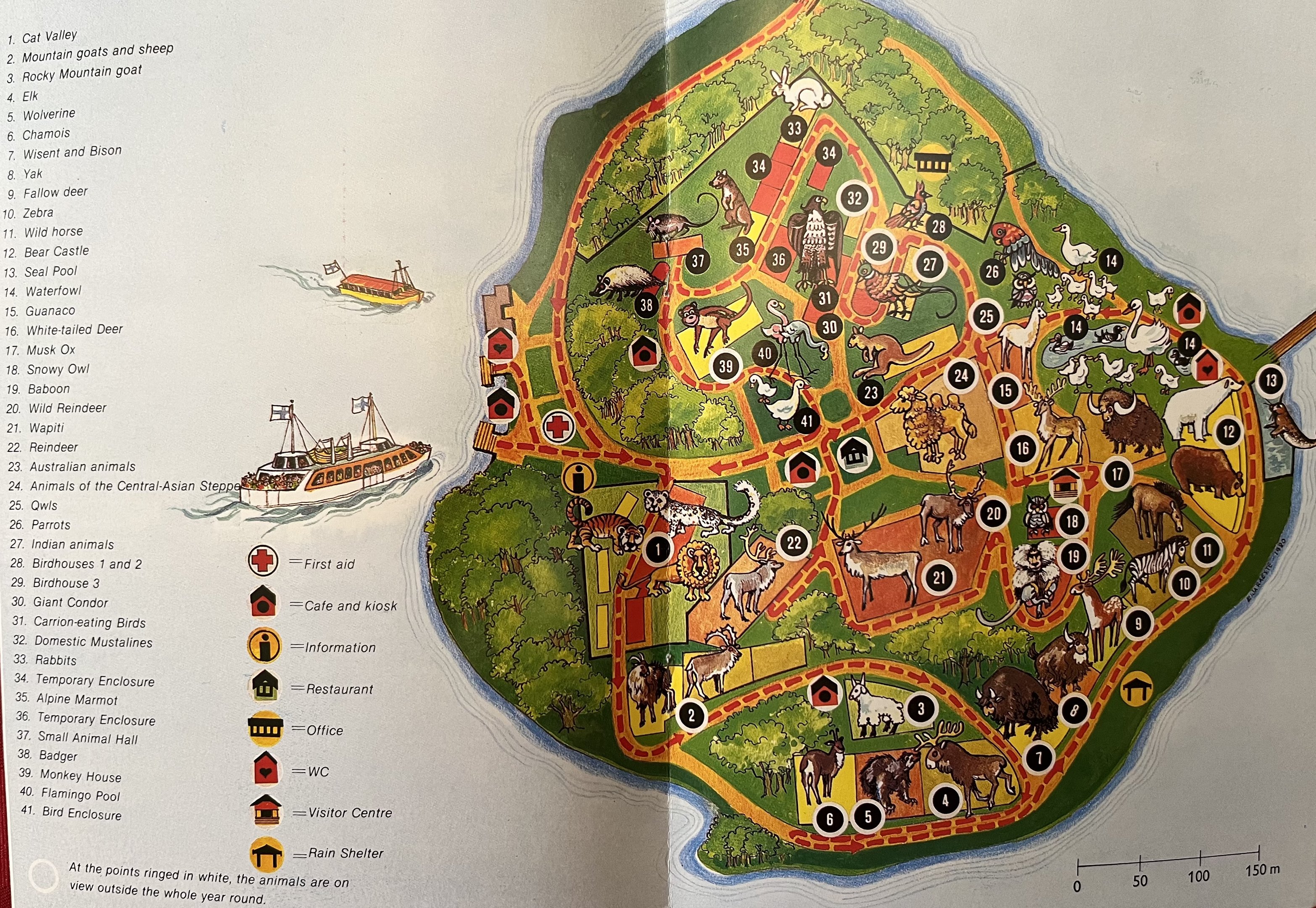 Zoo Map - 1980