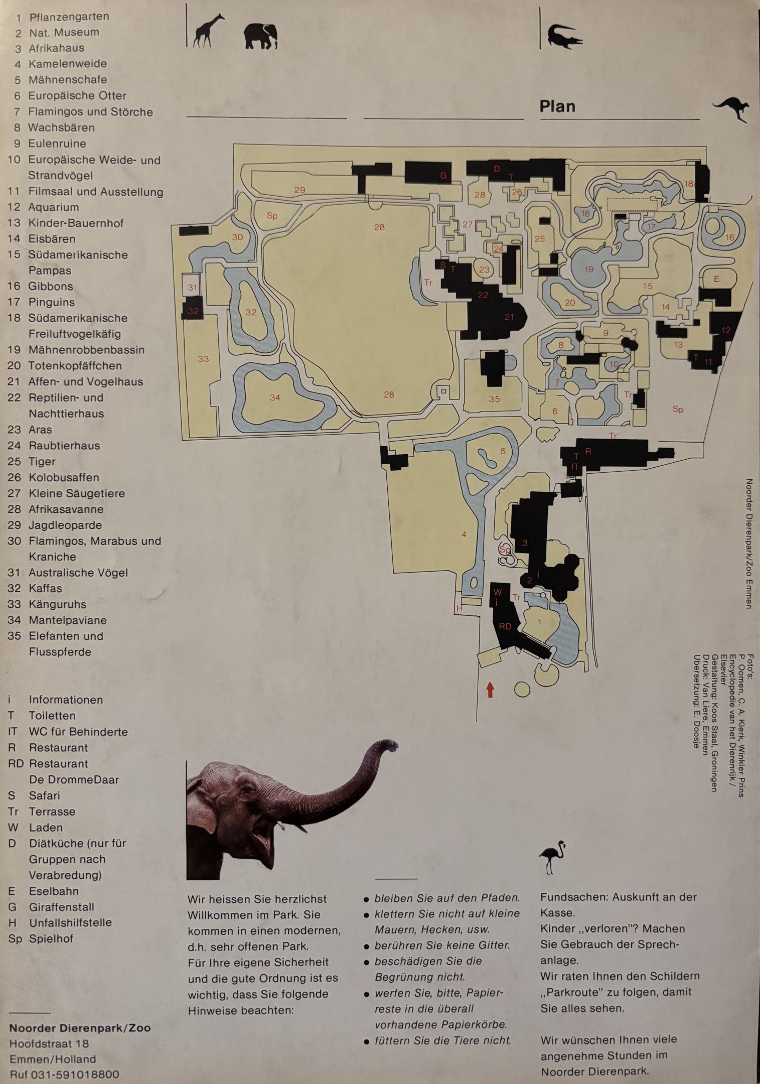 Zoo Map - 1980