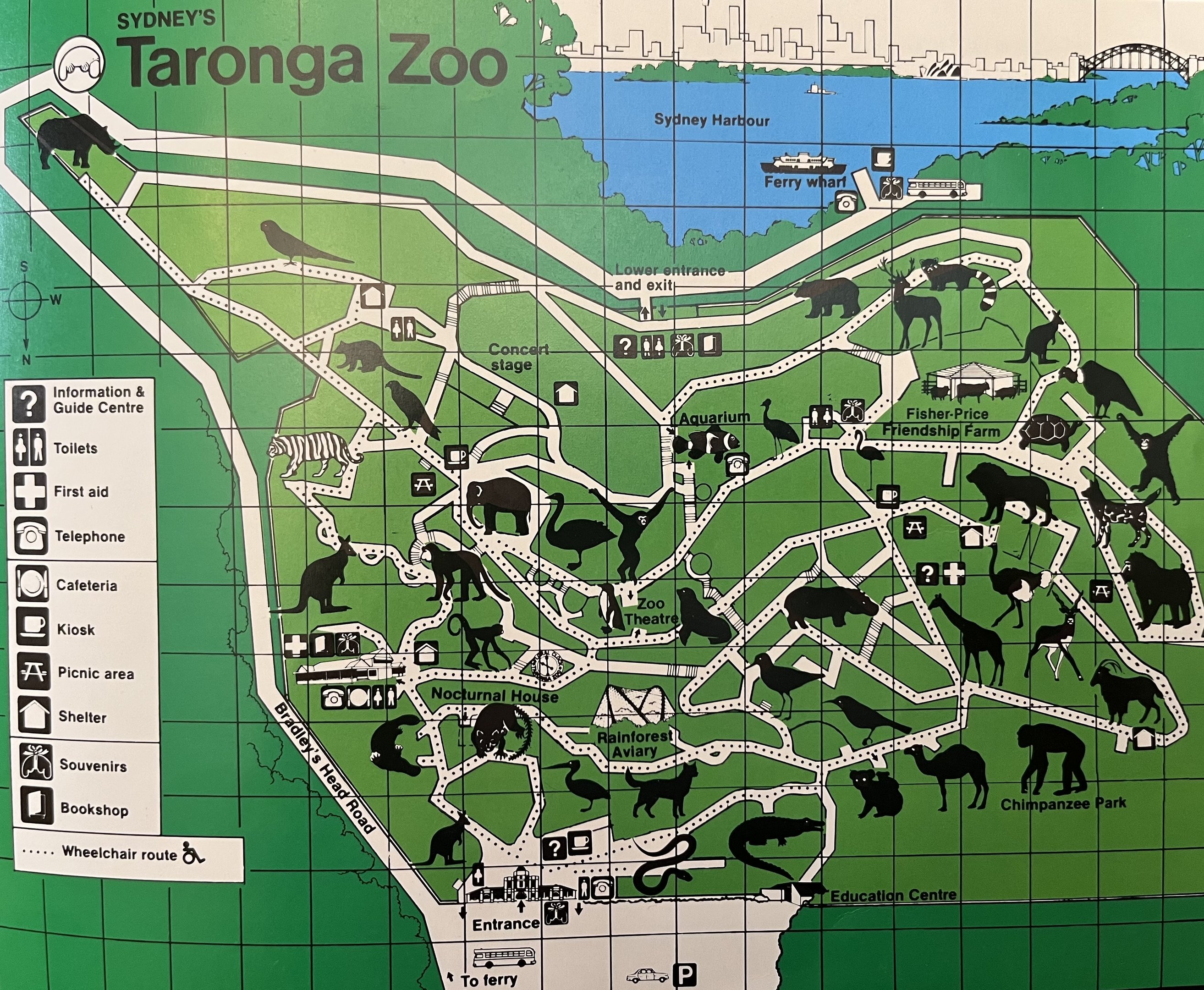 Zoo Map - 1983