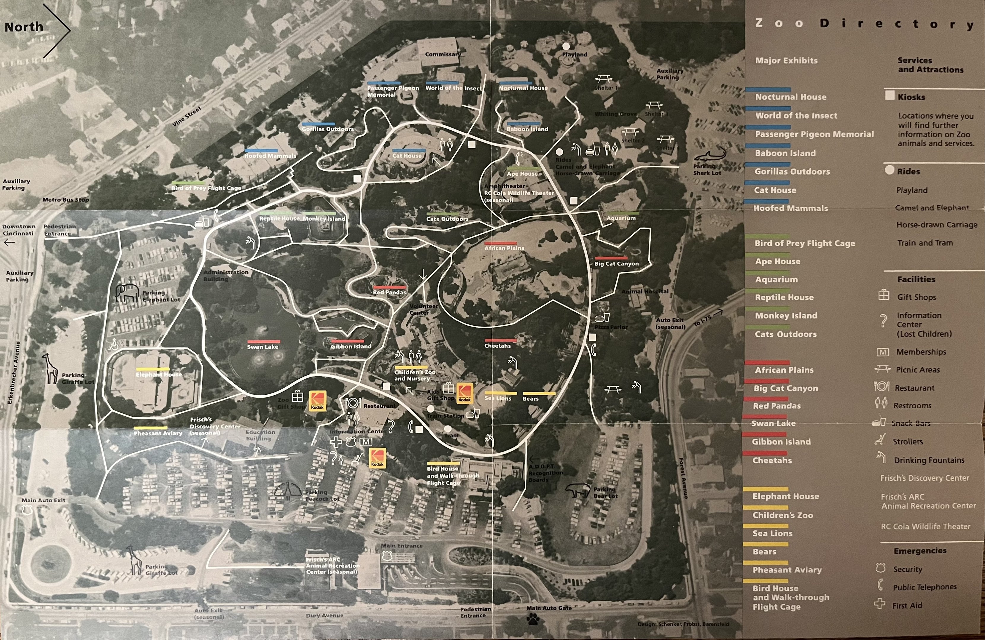 Zoo Map - 1988